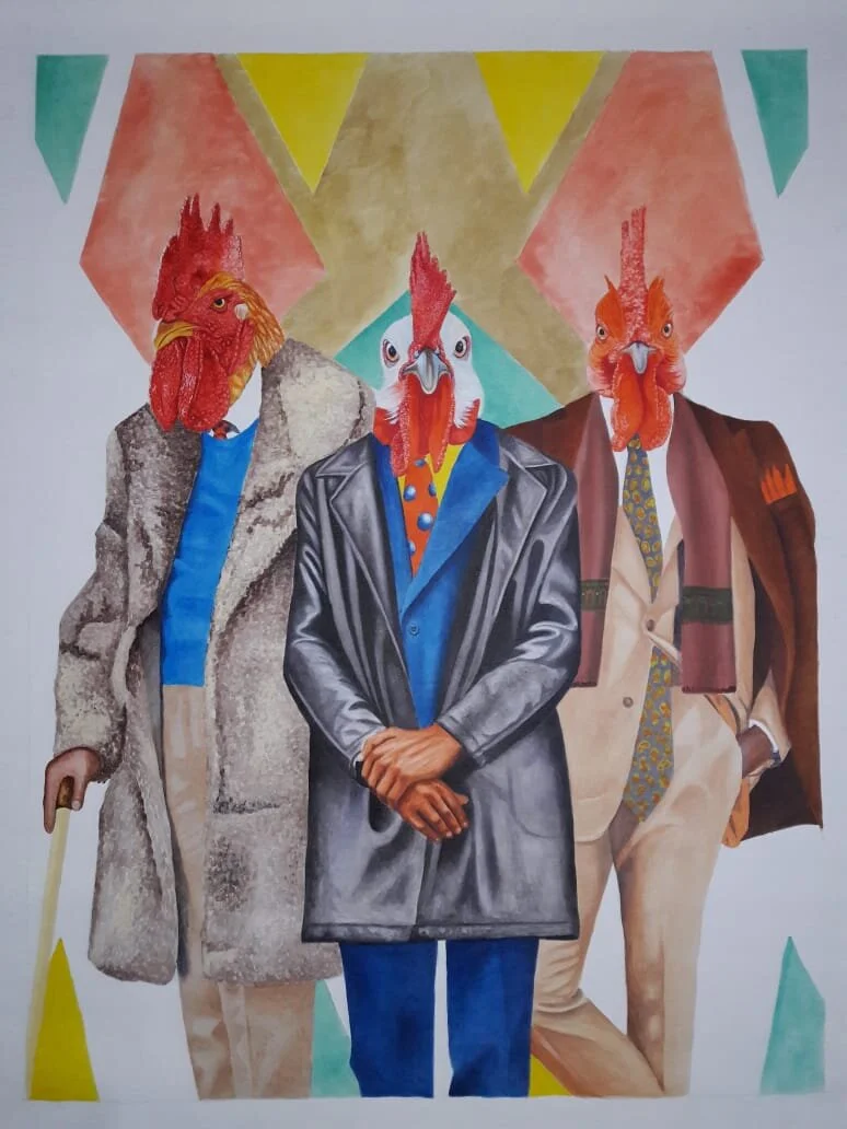 VaidehiKinkhabwala_I'm a classic man_Acrylic on Canvas_2020_36%22*48%22_.jpg
