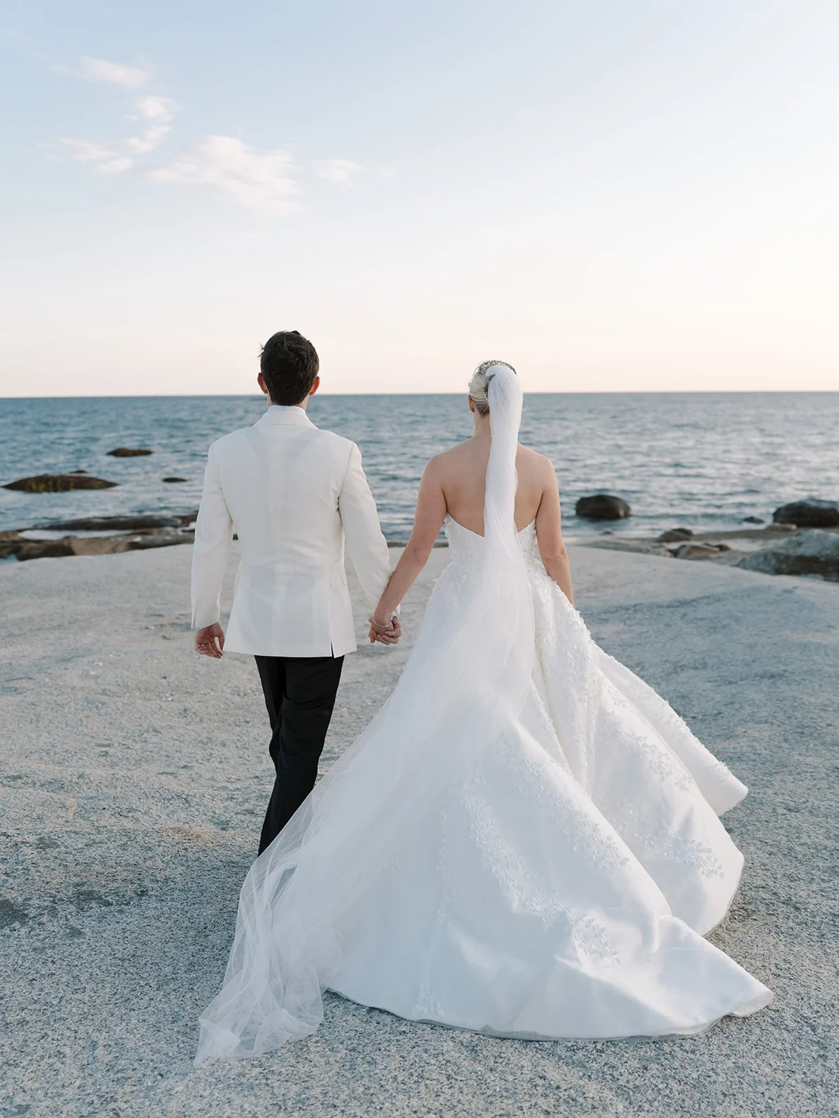 Coastal New England couples portrait