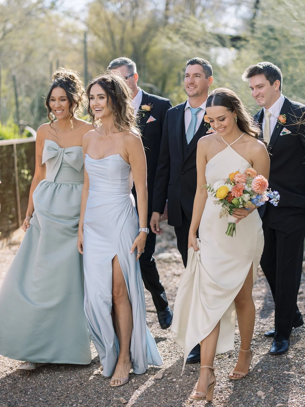 Bridesmaids on Wedding Day