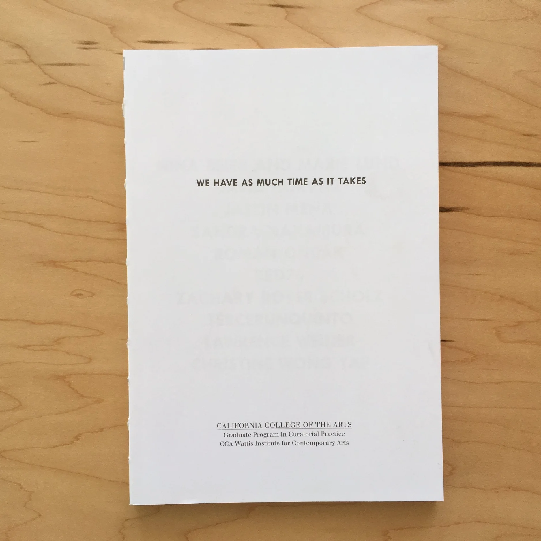 We have as much time as it takes