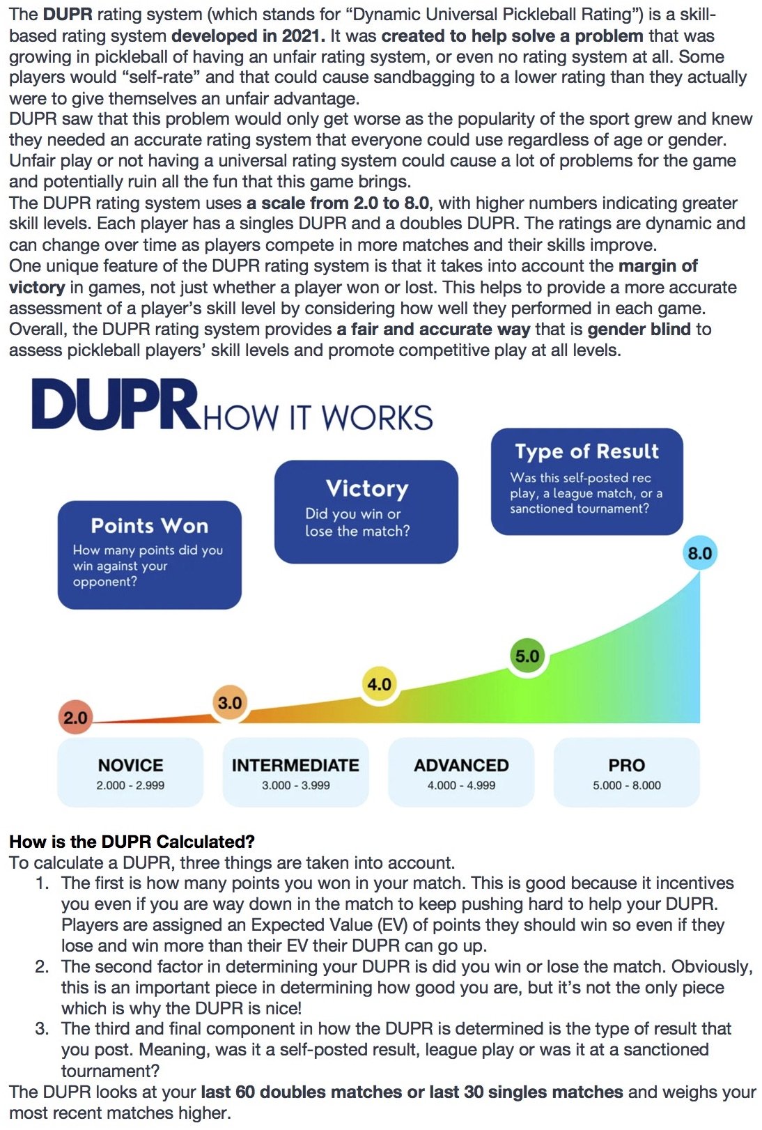 DUPR — Gold Coast Pickleball Association