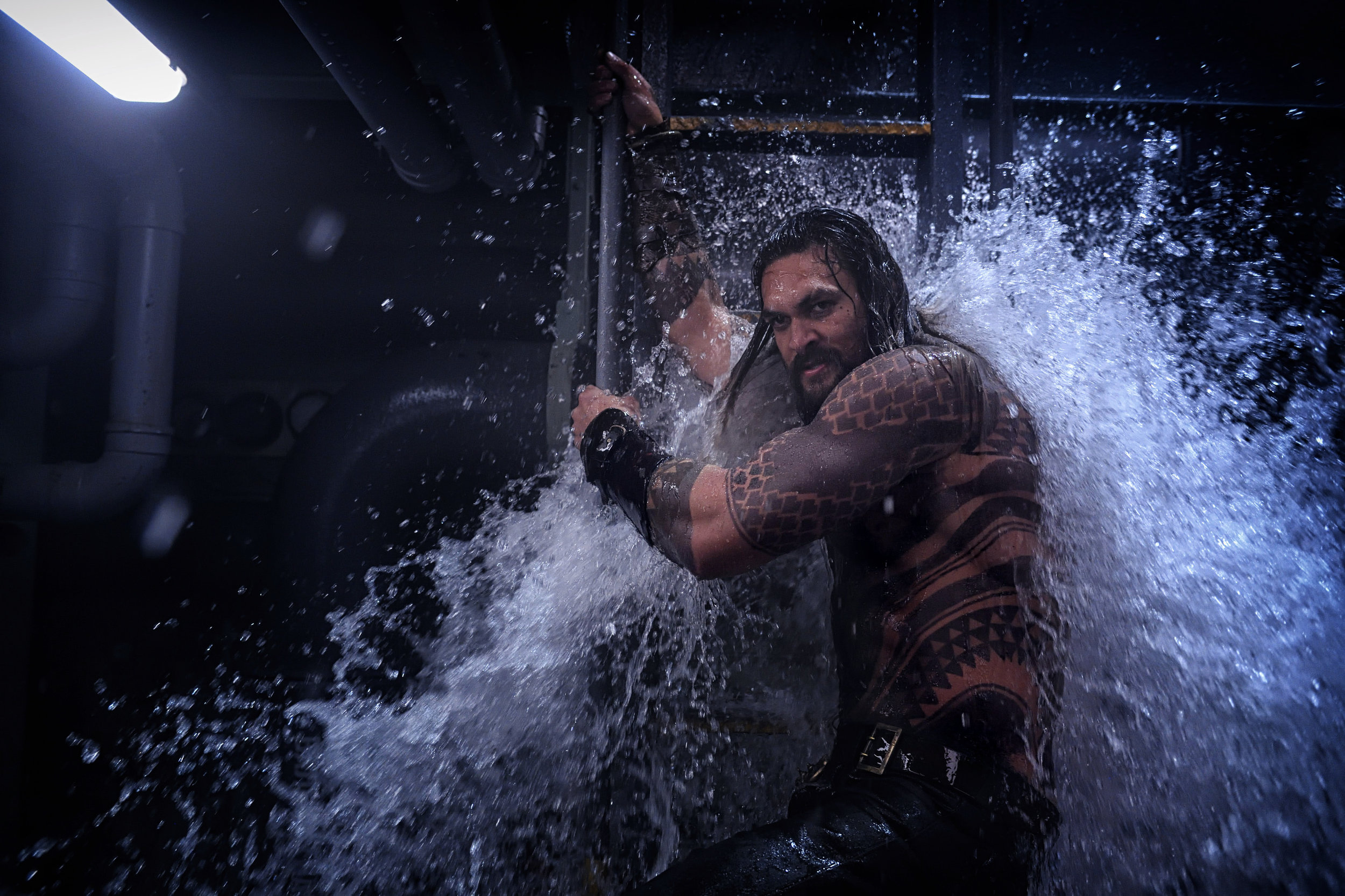 Jason Momoa is Aquaman. (Photo courtesy Warner Bros.)
