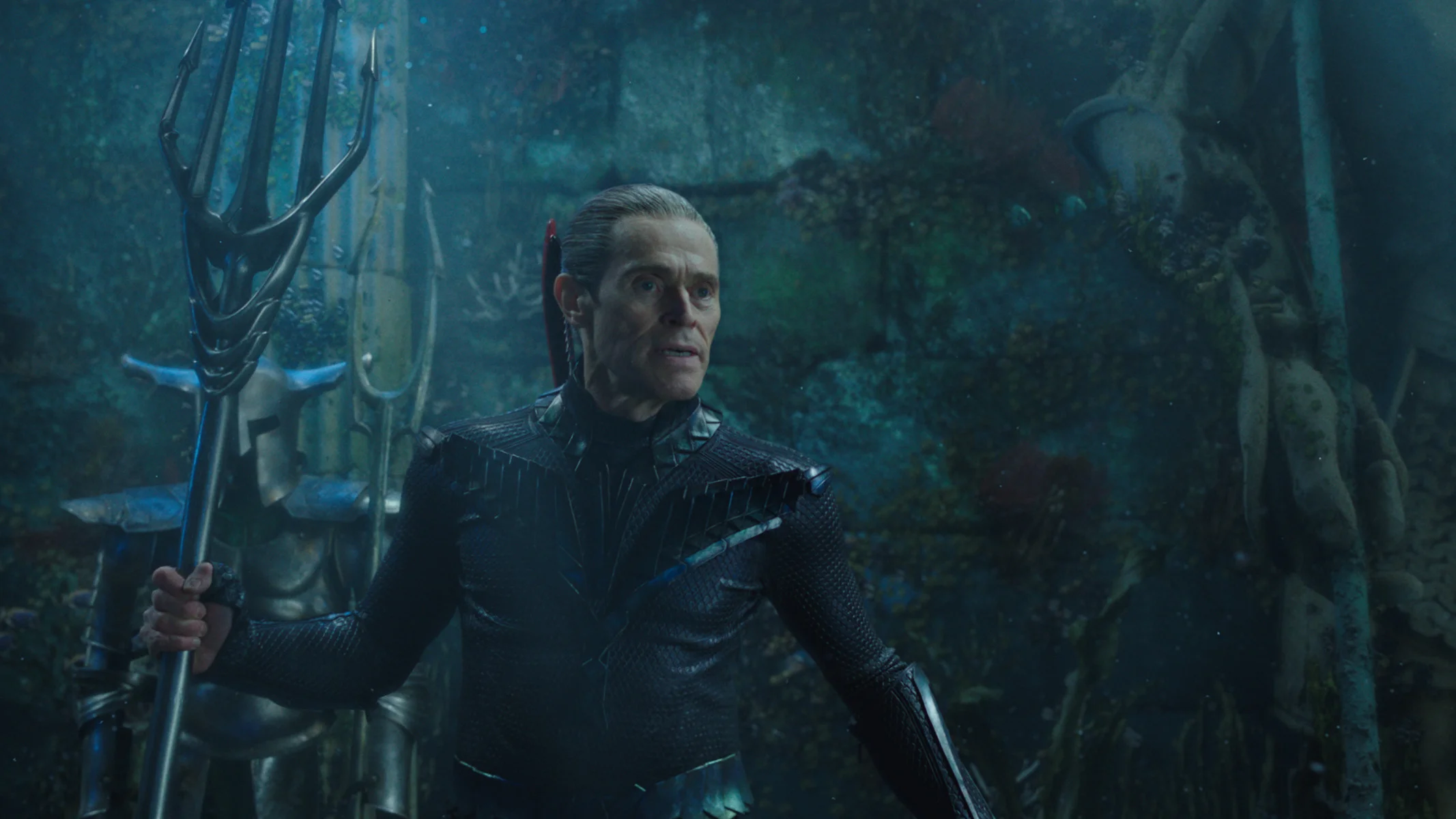 Willem Dafoe in “Aquaman.” (Photo courtesy Warner Bros.)