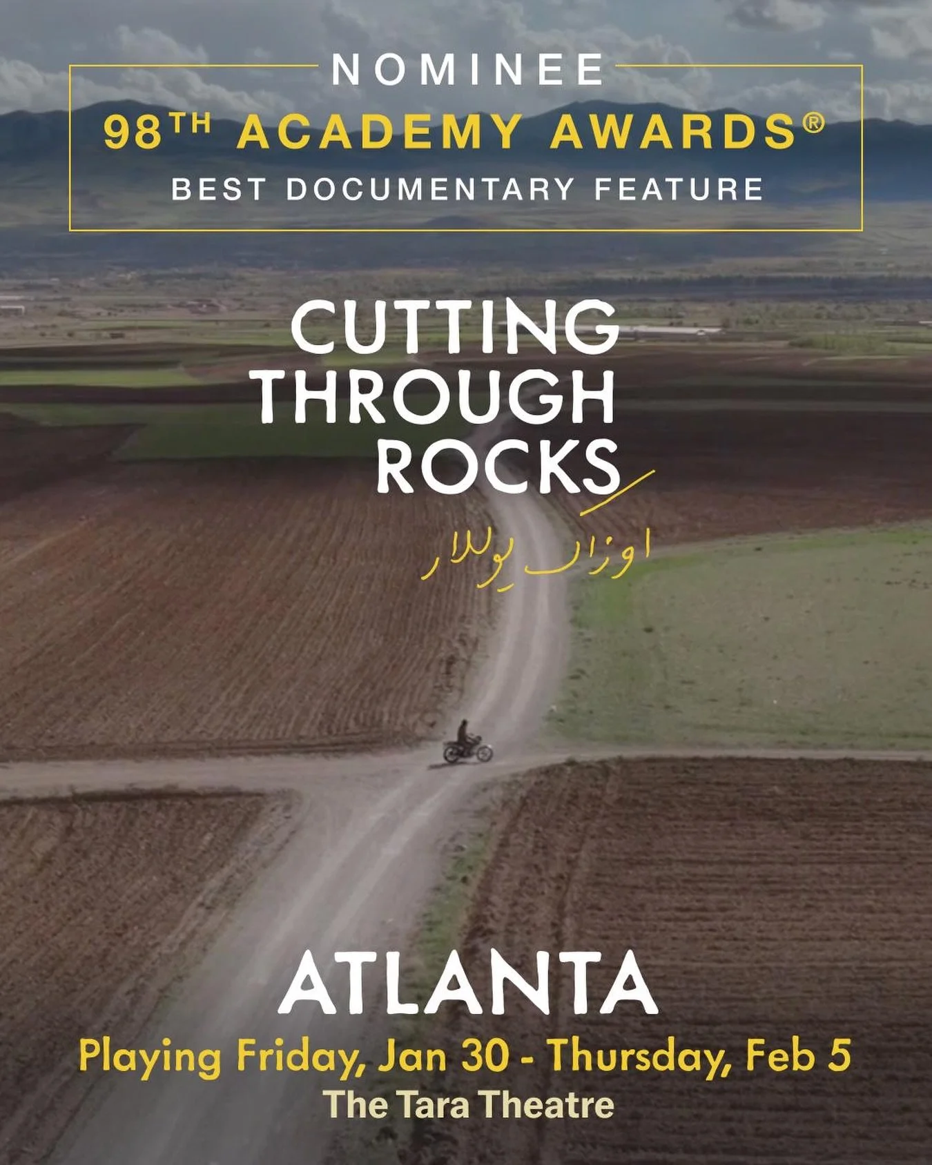 Atlanta! We&rsquo;re very proud to share that CUTTING THROUGH ROCKS is now playing at the beautiful Tara Theatre (@TheTaraAtlanta)! 

&ldquo;Profoundly inspiring&hellip; Delivers striking images that elevate simple moments to cinematic poetry.&rdquo;