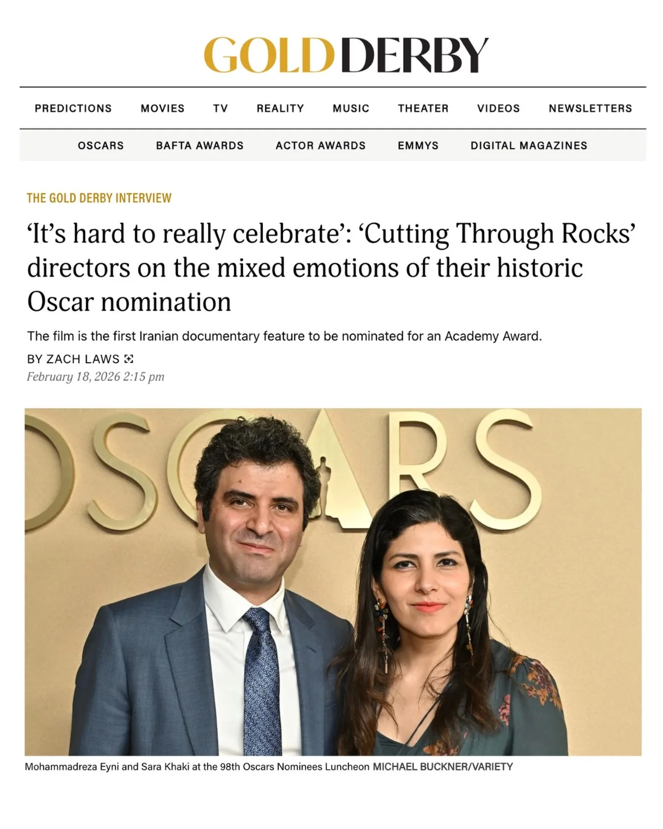 Over the eight years making this film, we encountered many ups and down &ndash; to the point where there were times that we weren&rsquo;t even sure we would ever finish the film.

It is a deep honor to be nominated for an Academy Award, but it is als