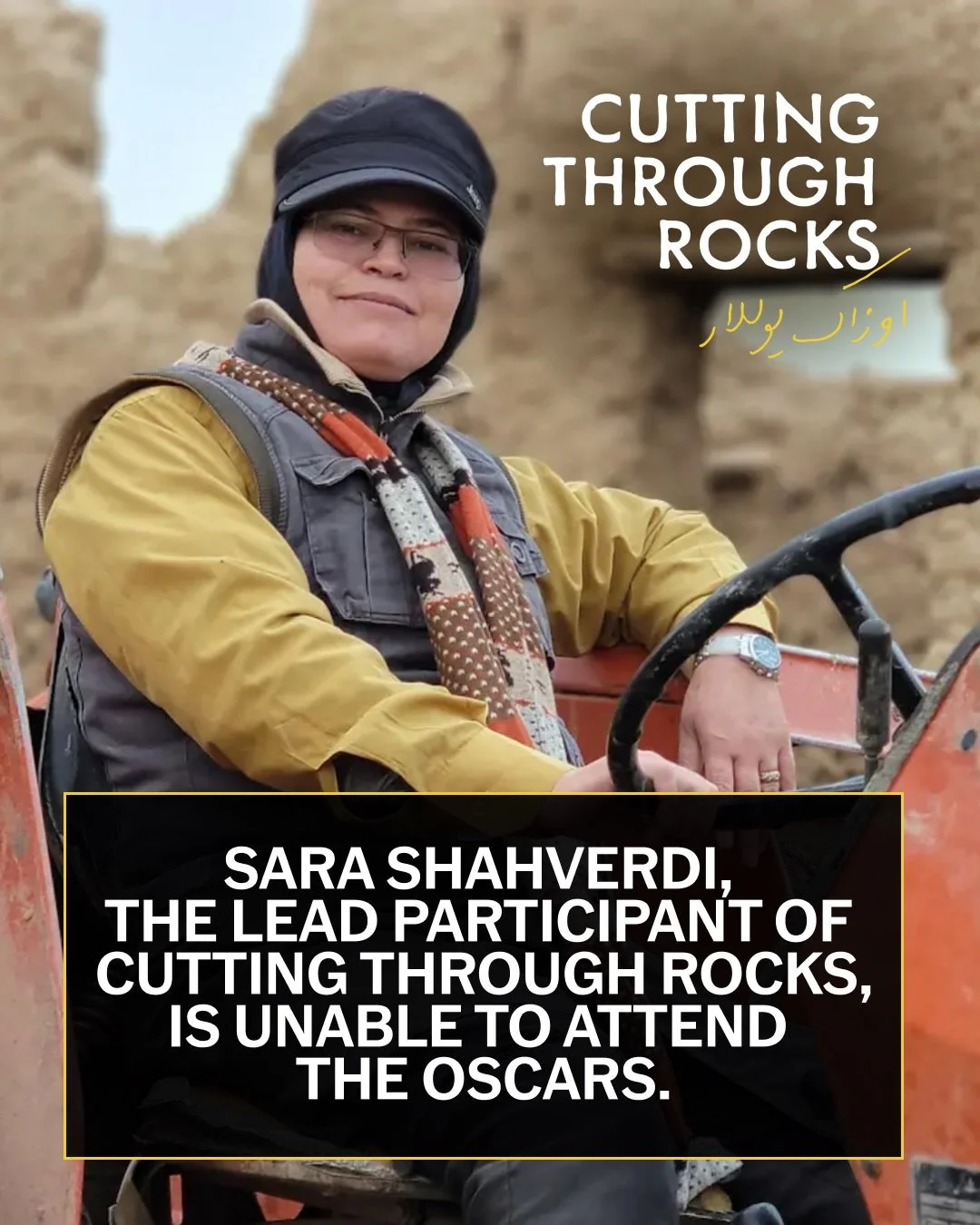 Due to the U.S. travel ban, along with the many ongoing circumstances in Iran, Sara Shahverdi is not able to be present at the Oscars. We truly hoped to be together after eight years of working on this film side by side, but unfortunately, that won&r