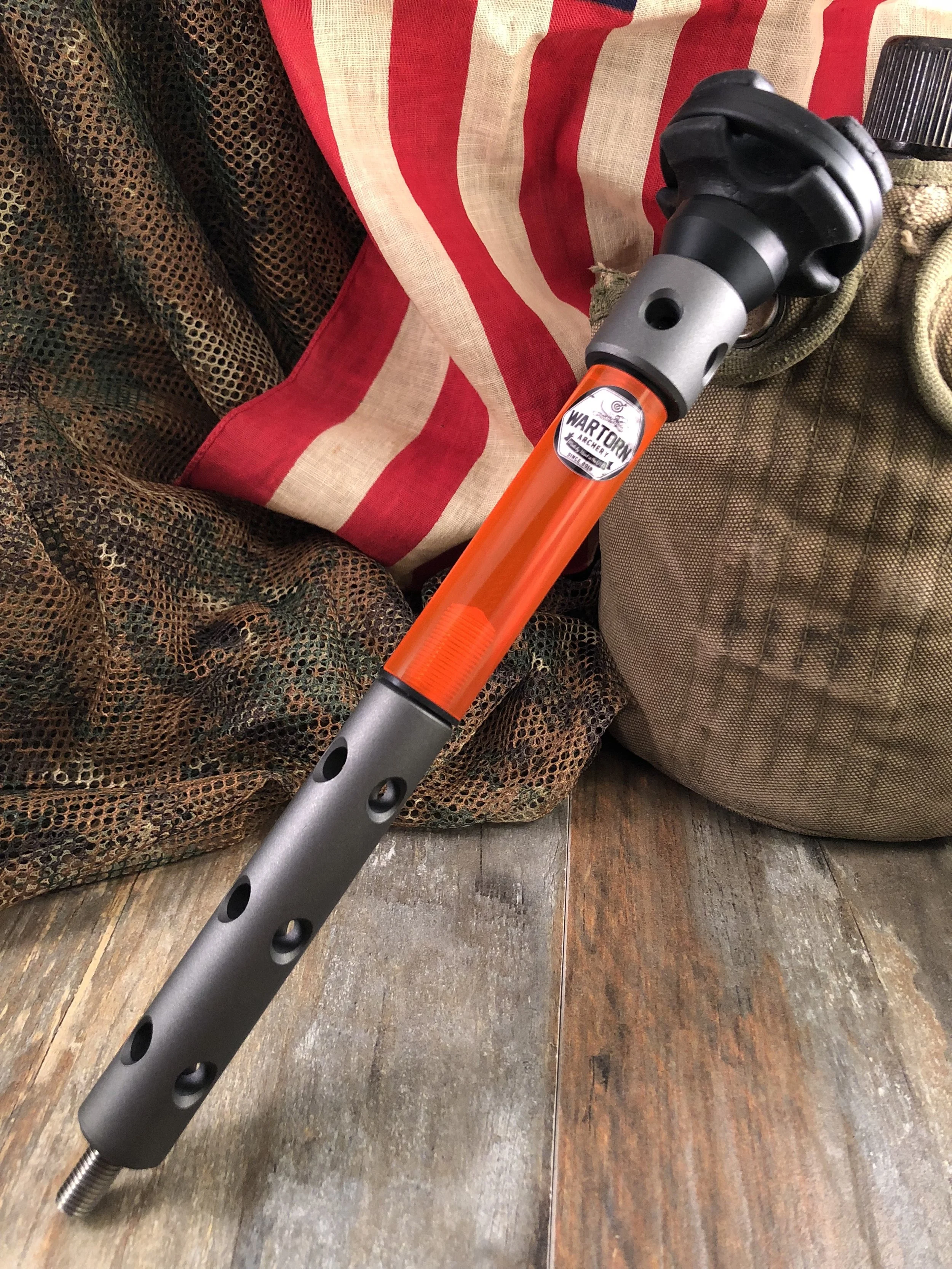 TUNGSTEN ALUMINUM + FLO-ORANGE ACRYLIC