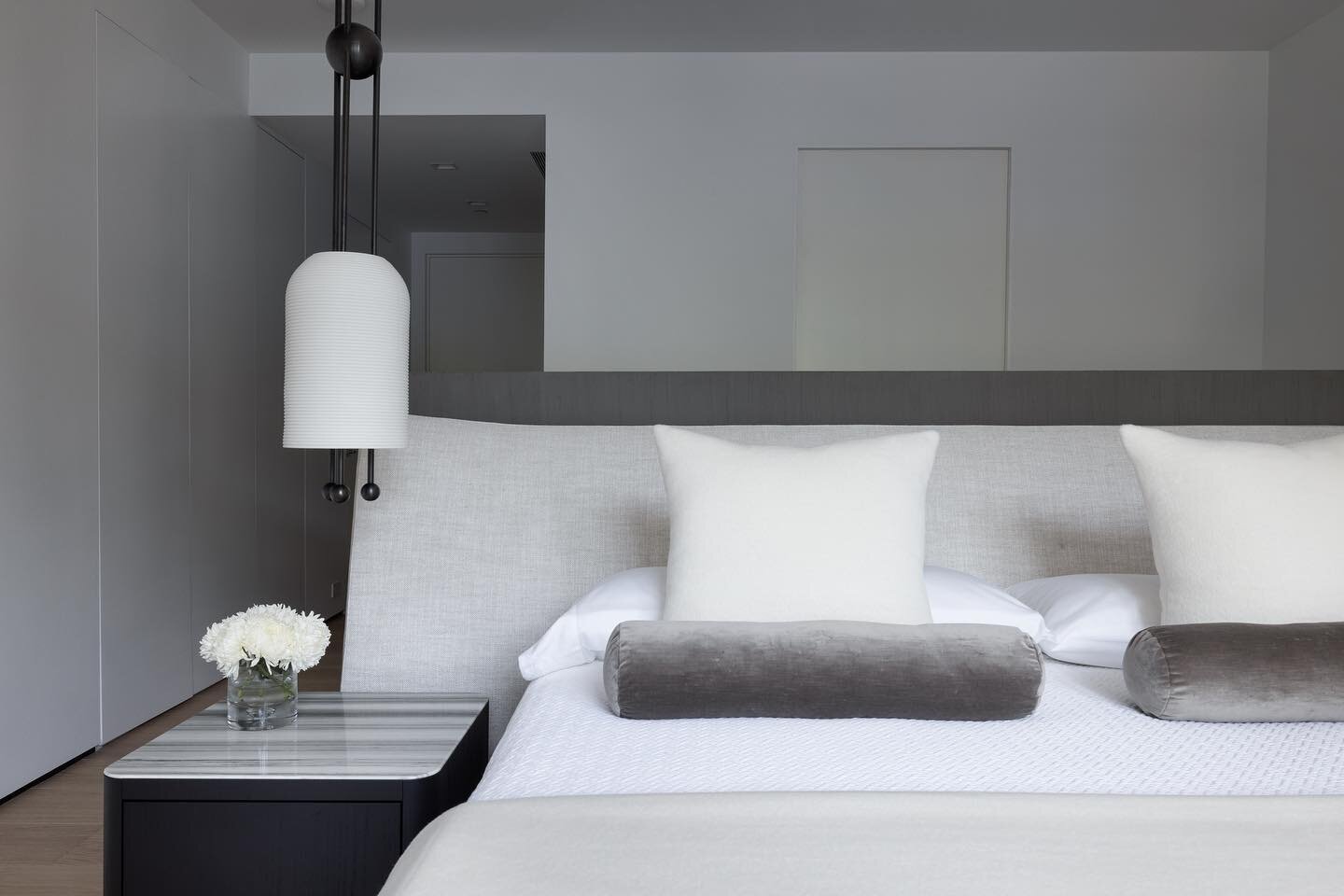 For our client, there&rsquo;s no better space to wake up in: minimal yet cozy. 

Photo: @stovallstudio 

#interior #interiordesign #deco #instadecor #homedecor #interiordesigner #luxurydesign #luxurymodern #luxuryhome #luxuryrealestate #modernluxury 
