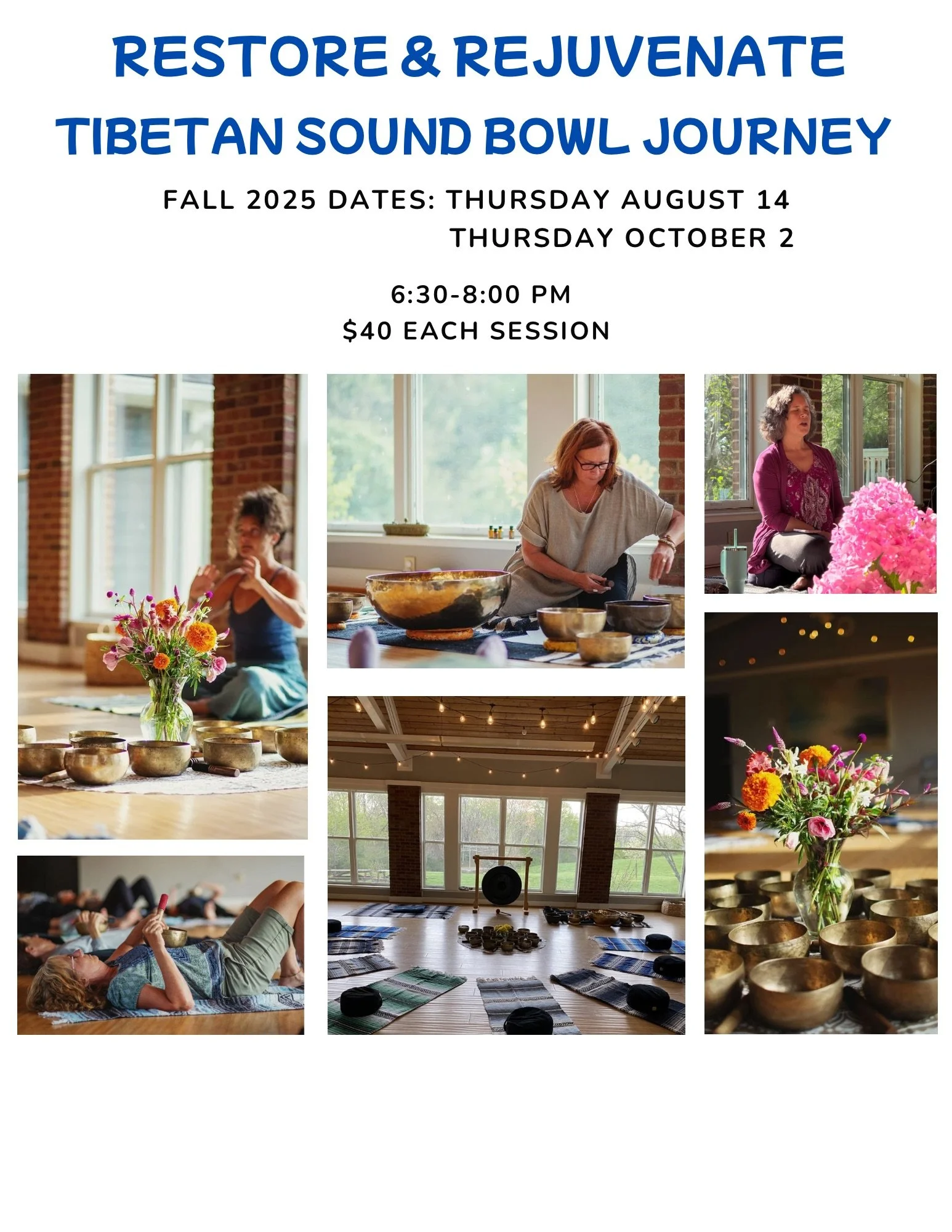 Restore & Rejuvenate- Tibetan Sound Bowl Journey