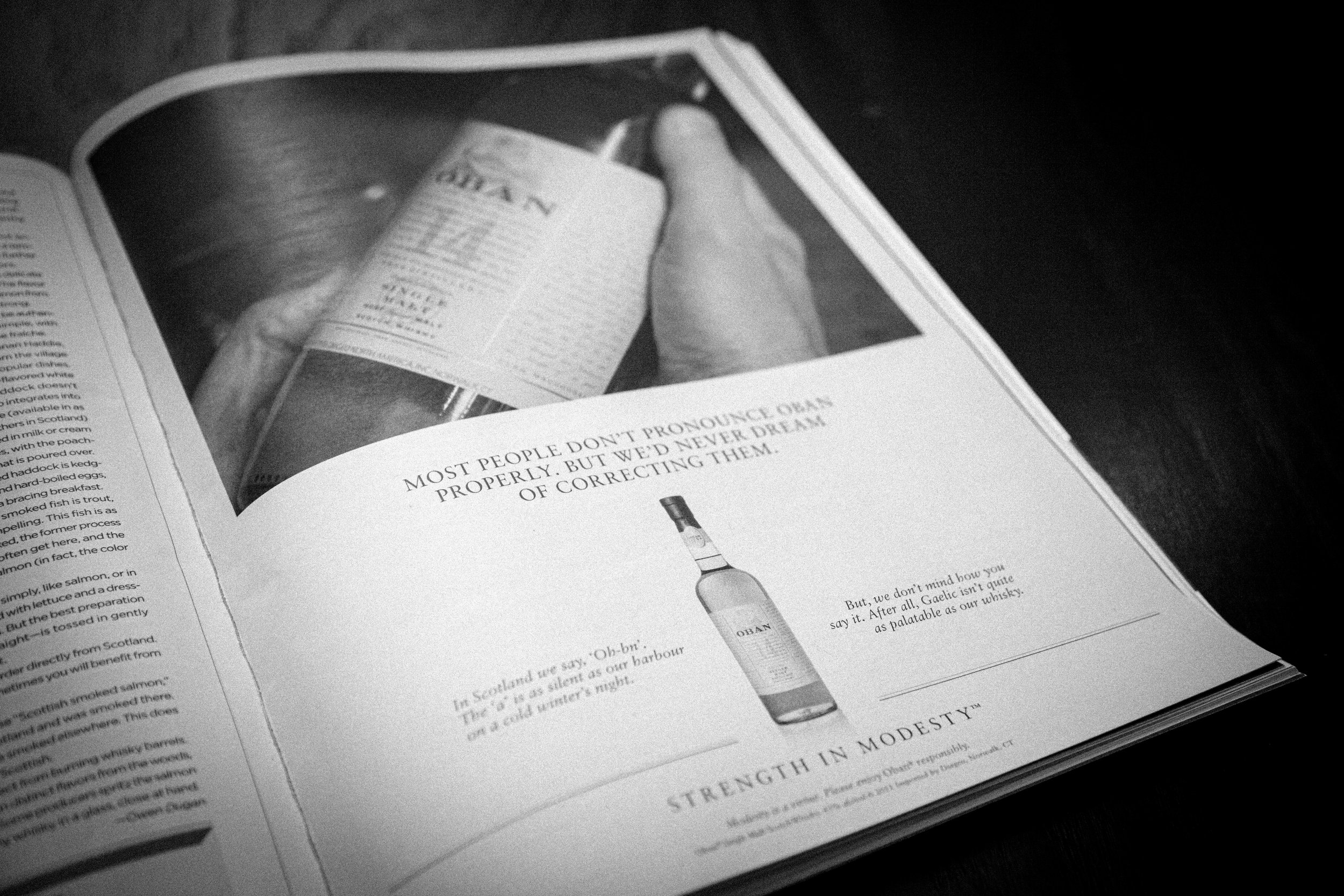  Print ad, Wine Spectator Magazine 
