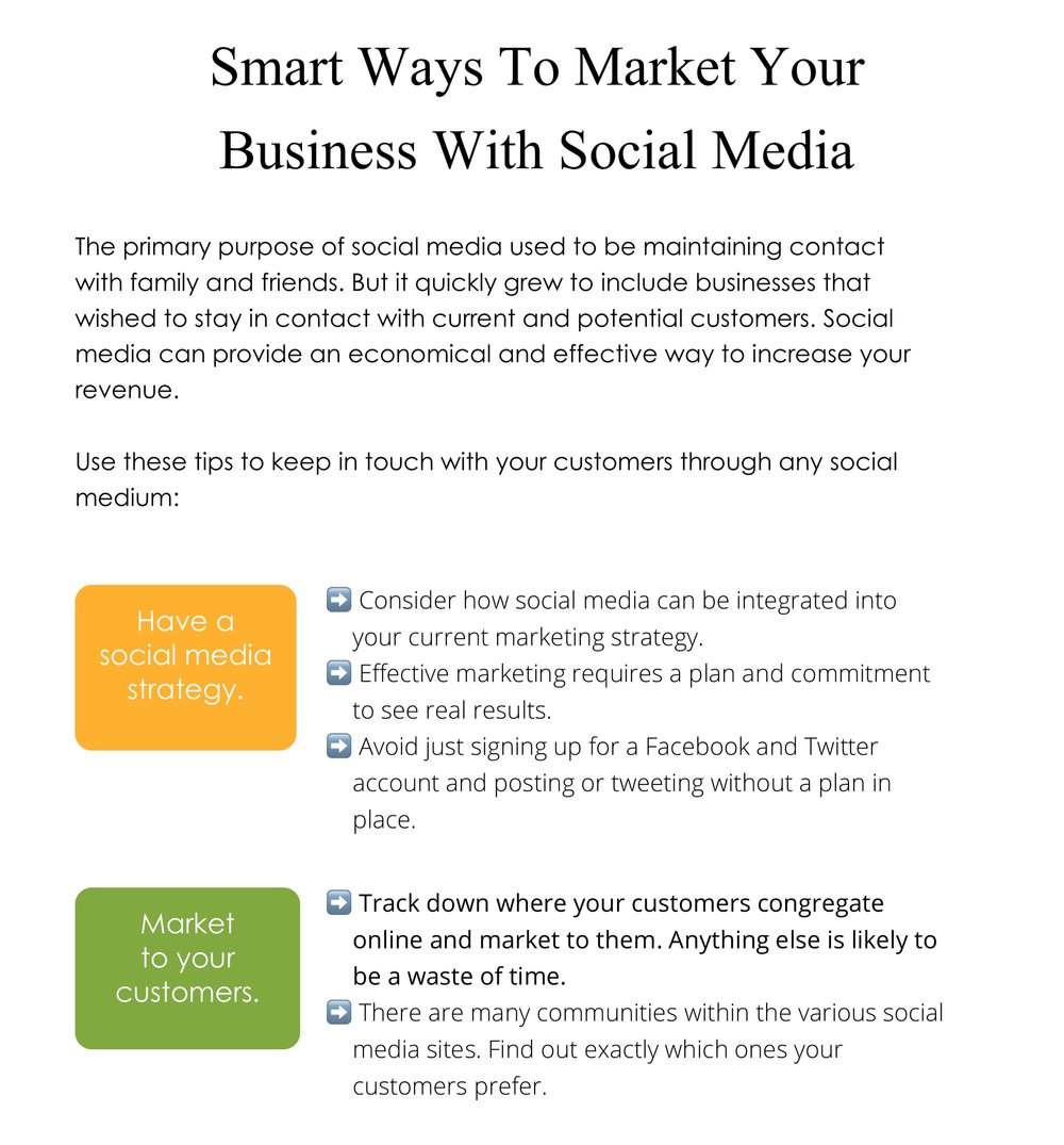 Smart Ways Market Your Business With Social Media — Go Digital Diva