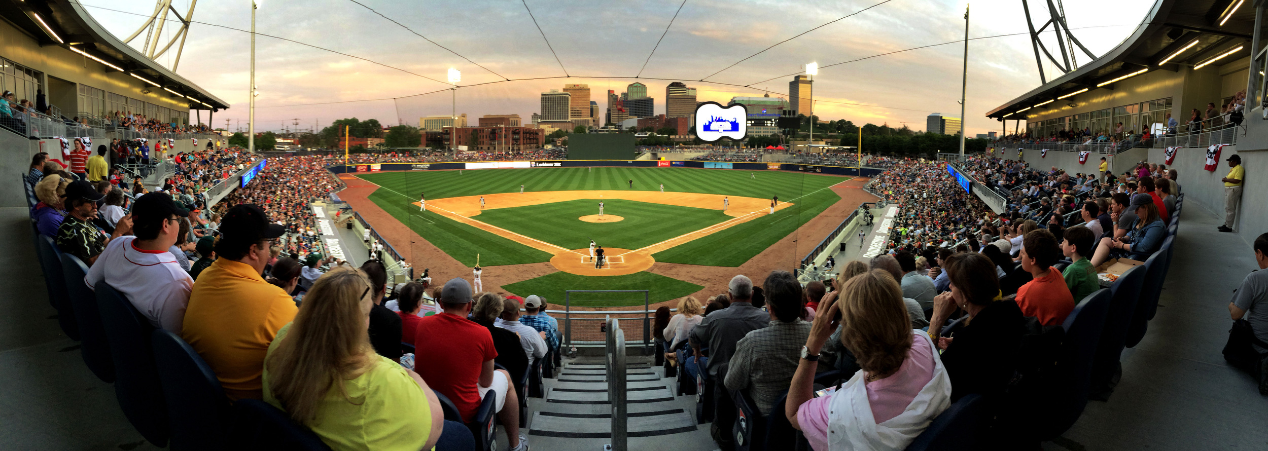  Opening night at First Tennessee Park, home of The Sounds baseball team, April 17, 2015 in Nashville, Tenn. 