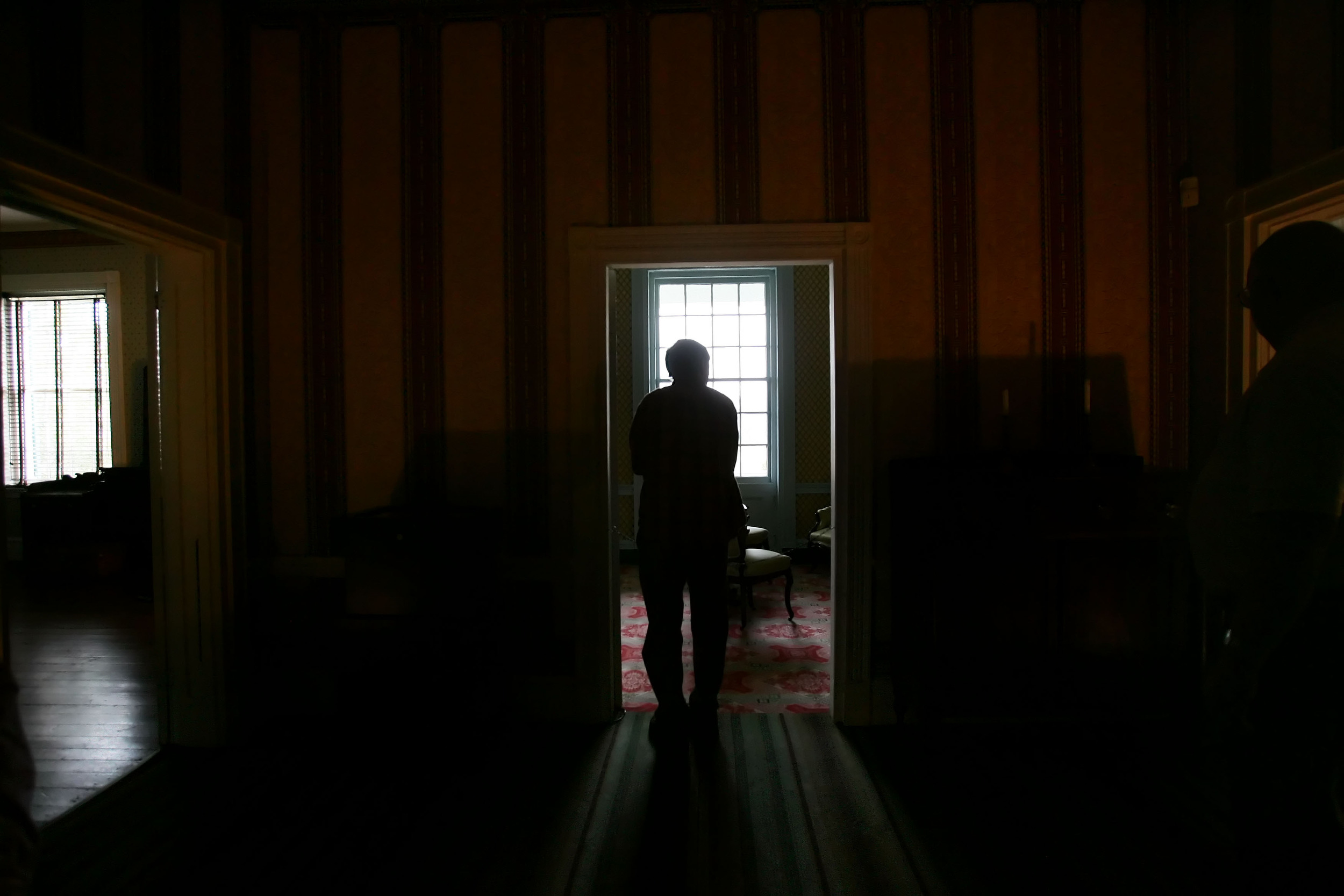  Visitors tour Carnton plantation, a civil war era house that became a field hospital during the Battle of Franklin, called the bloodiest five hours of the civil war. Blood and ether stains are soaked into the old wooden floors of the house Thursday,