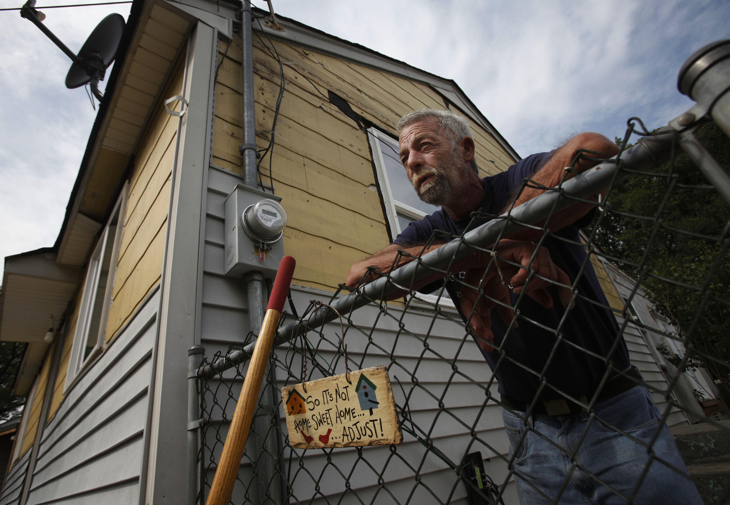  Stanley Lemay moves back to his house mid-construction after the flood decimated The Nations neighborhood in September 8, 2010 Nashville, Tenn. Lemay's had insurance but he lost his job after the flood. His Vietnam military medals were the hardest t