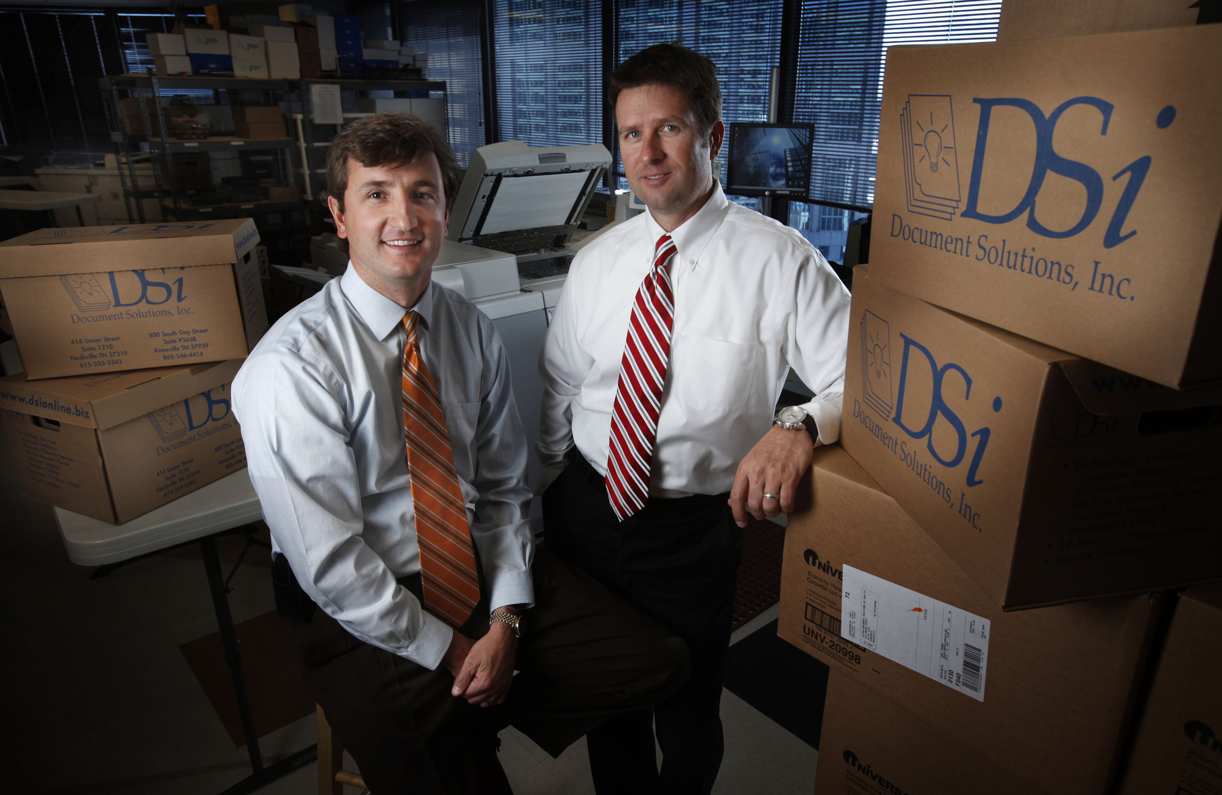  Tom Turner, left, and Kevin Tyner of DSi, Document Solutions Inc. 