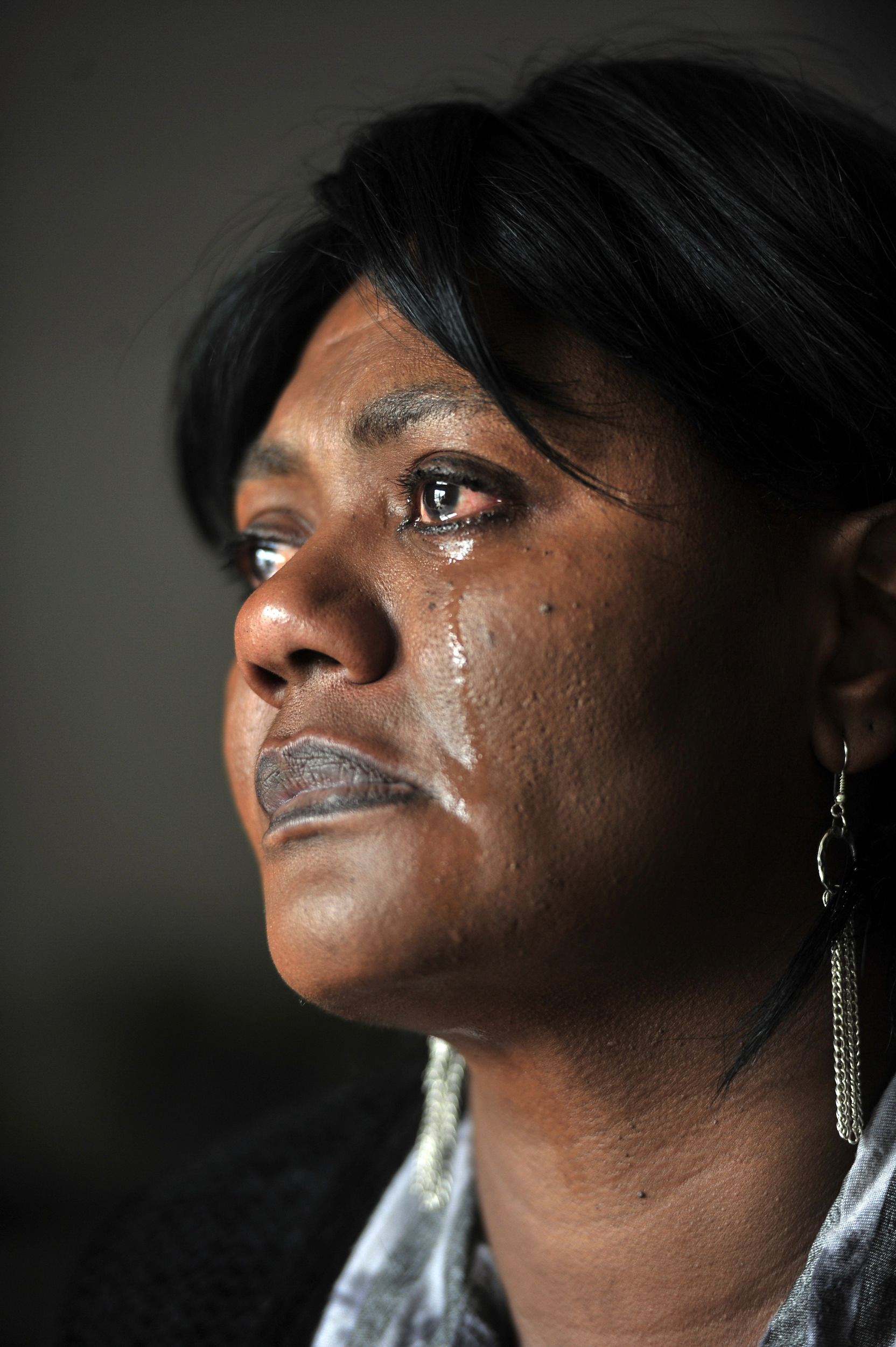  Sylvia Nolan, mother of LeRyan Nicholson, cries as she describes the years she has spent searching and waiting for her 18-year-old son April 19, 2013. Police recently confirmed that her son was a murder victim buried as a John Doe. 