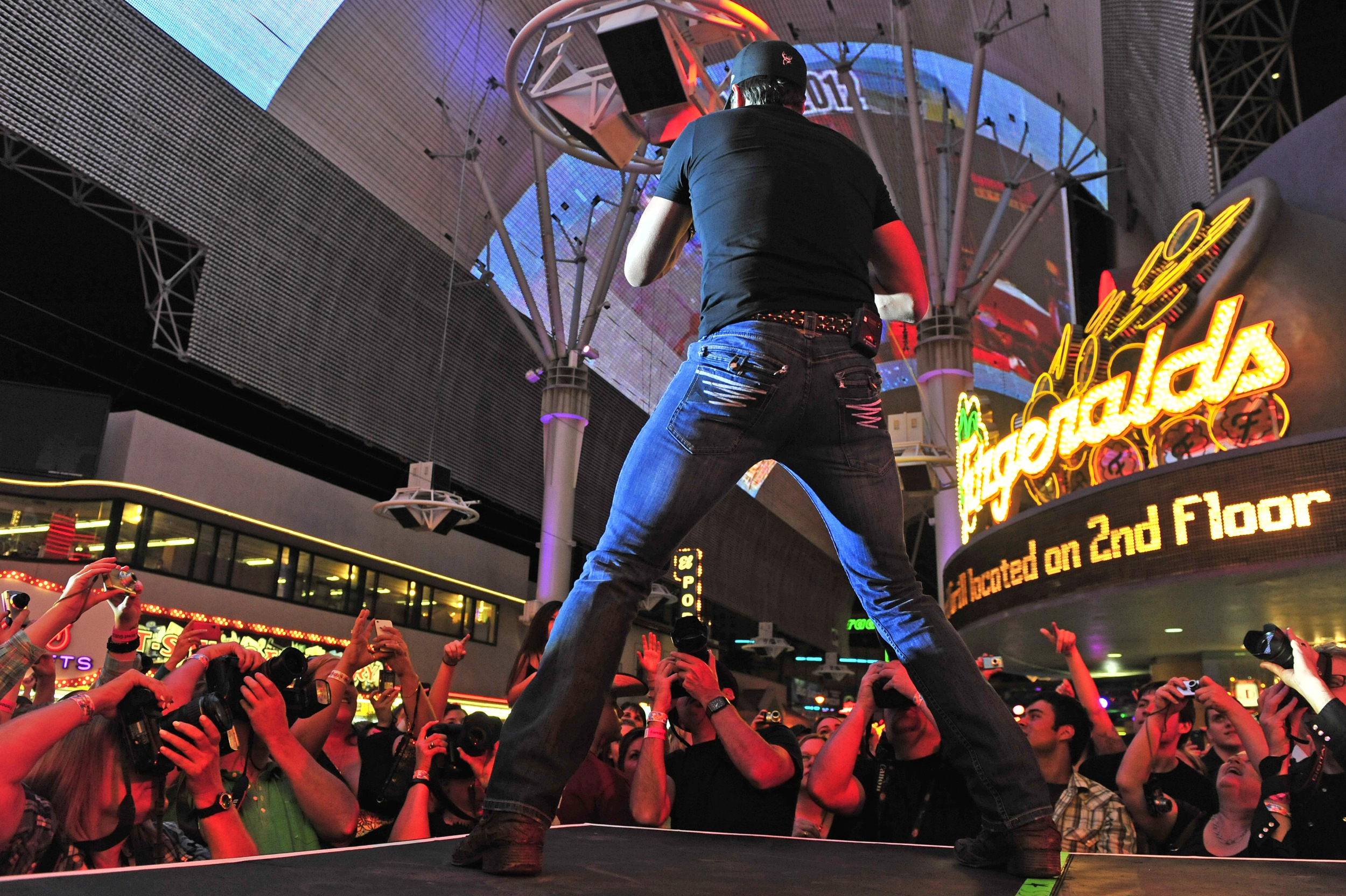   Nashville’s business is music. Scenes from the industry’s biggest events to its quieter moments.   Luke Bryan performs at the Fremont Street Experience, an outdoor concert in Las Vegas, during ACM week March 30, 2012 in Las Vegas, Nev. 