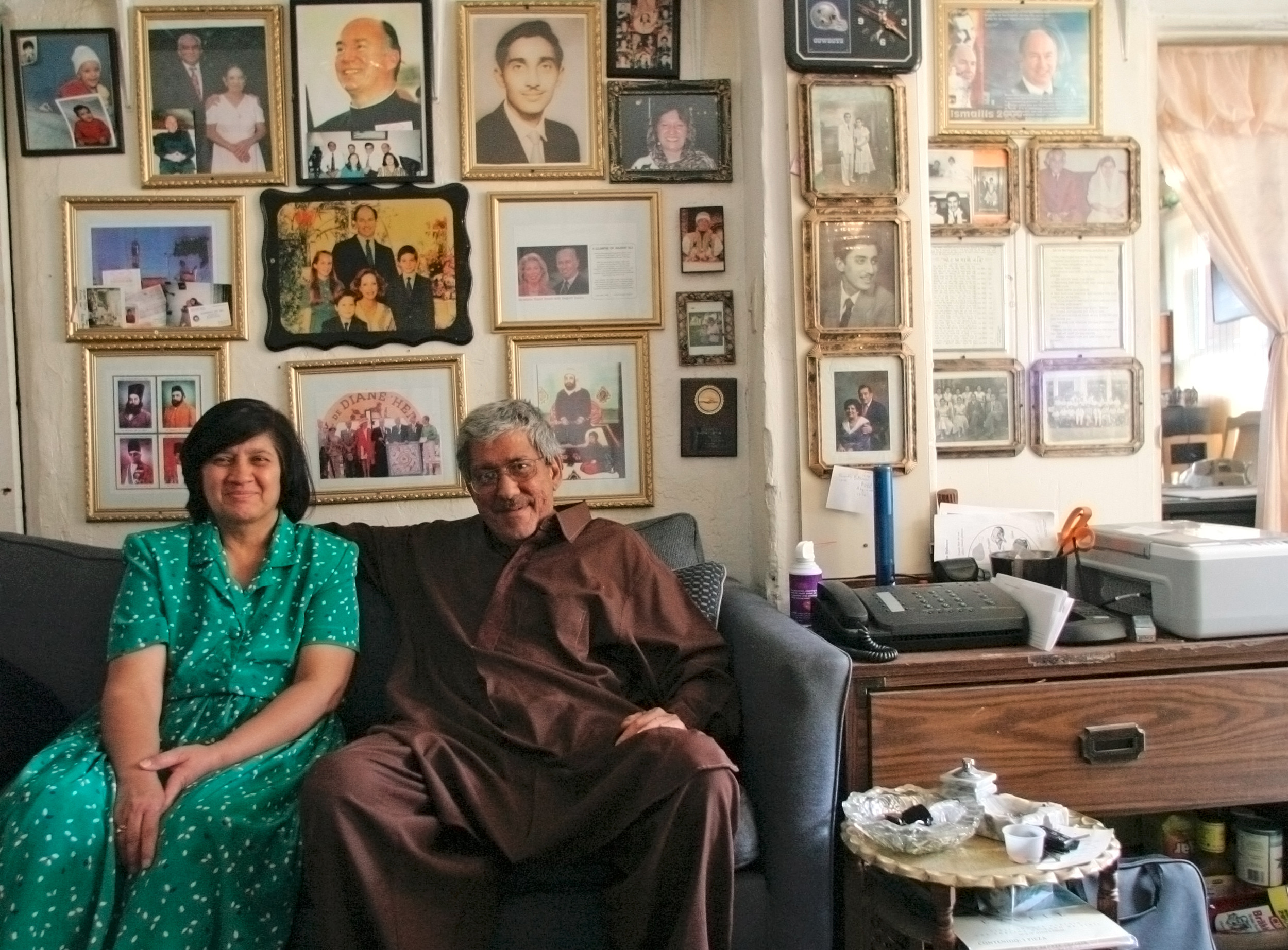  Shoky and Mohamed Natha, owners and residents of the Aztec motel in Albuquerque New Mexico in their small apartment on the premises. 