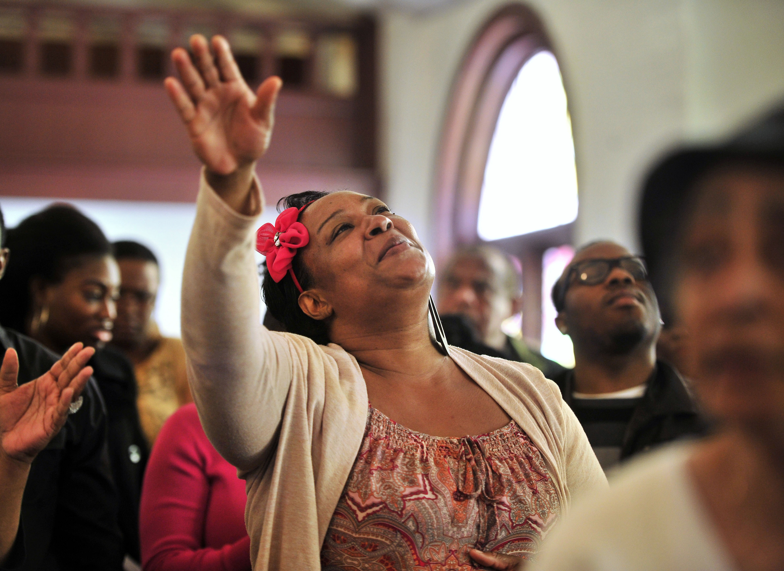  Shandaka Goodner during Mt. Zion Baptist Church's Hour of Power Wednesday noon bible study January 30, 2013 in Nashville, Tenn. 