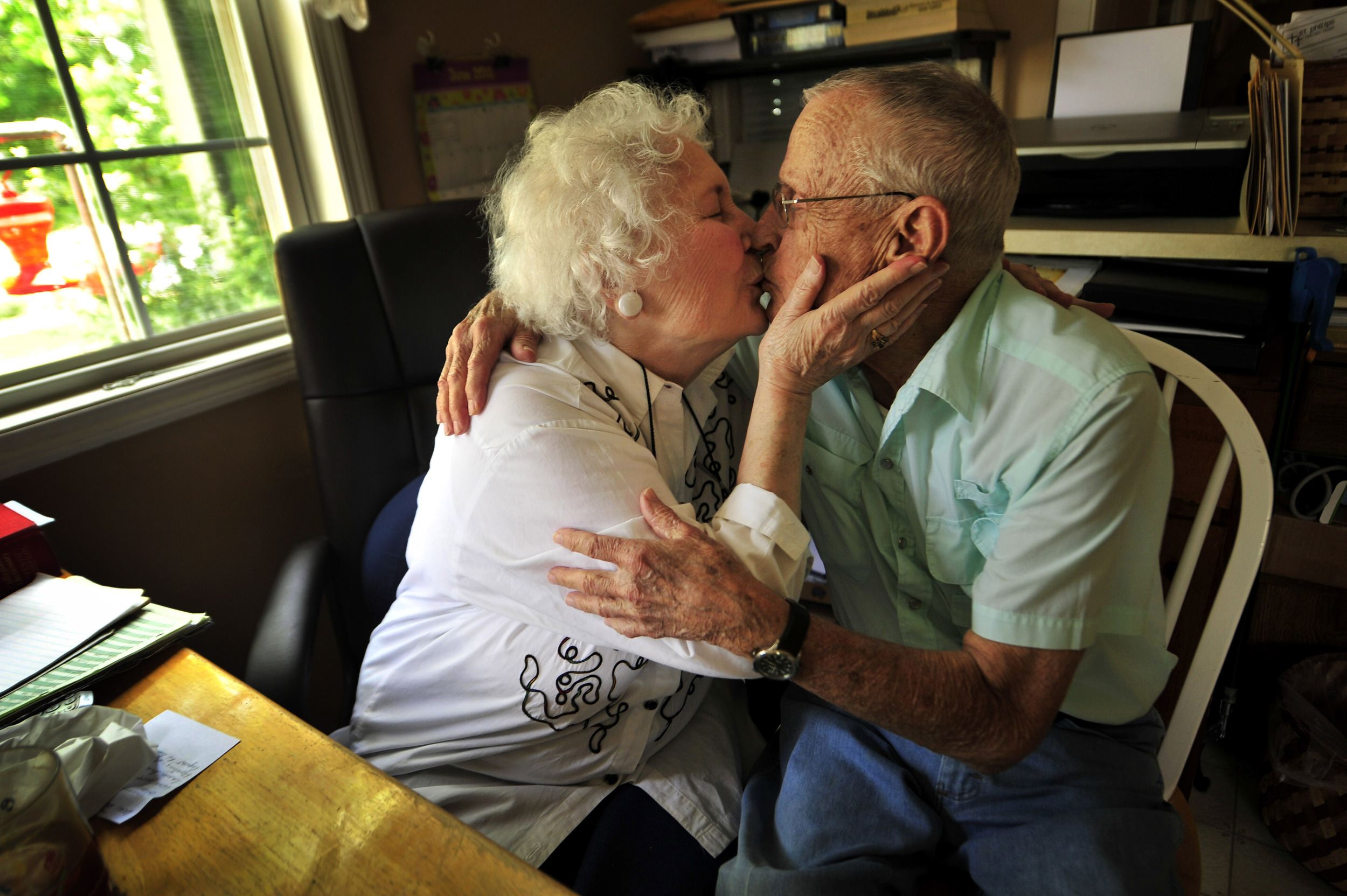  Clara Emery Pugh, 83, and Marvin Pugh, 85, went to high school together in the 40's but reconnected later in life and married in 2001 June 16, 2011 in Nashville, Tenn. 