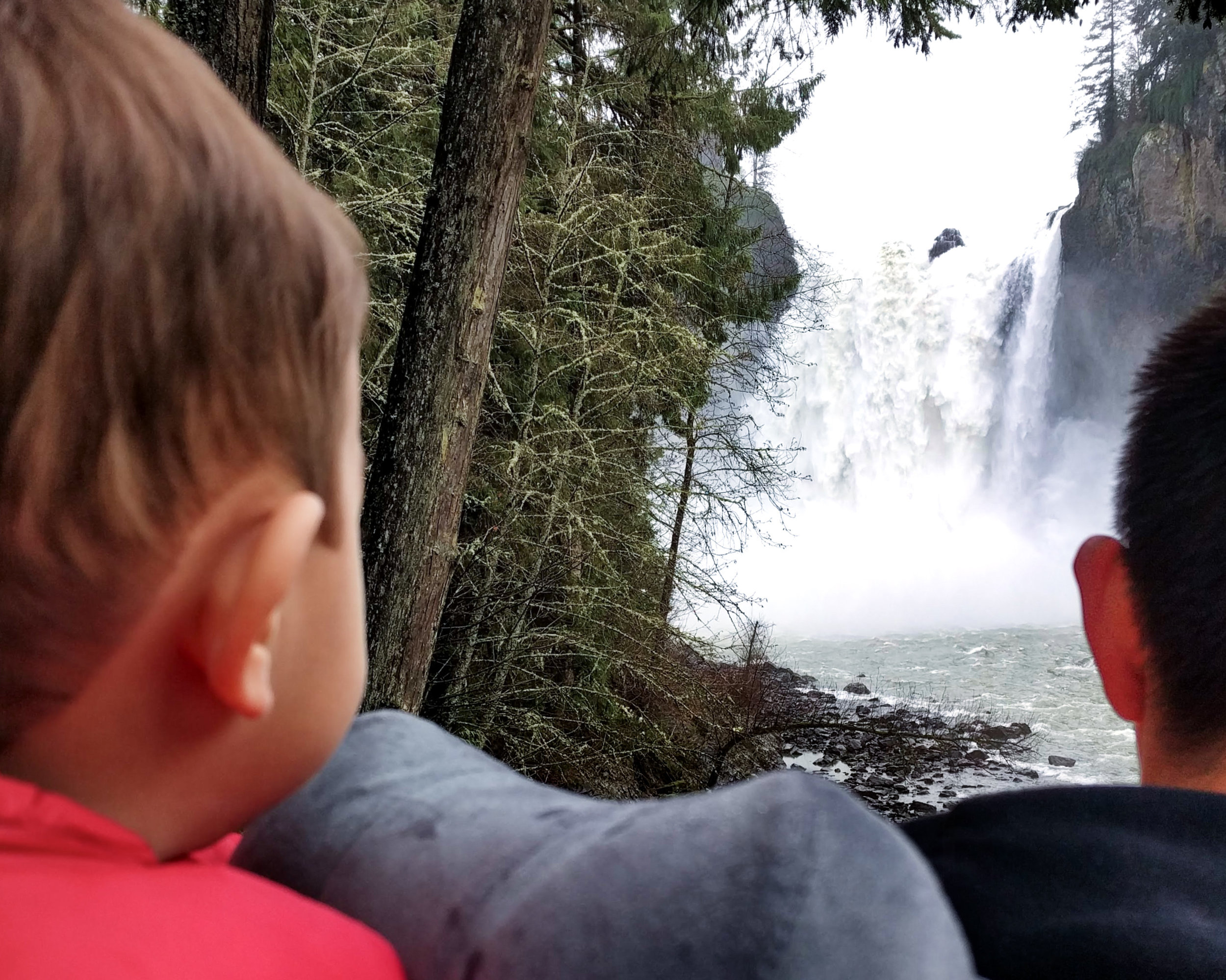  Elden mesmerized by the falls 