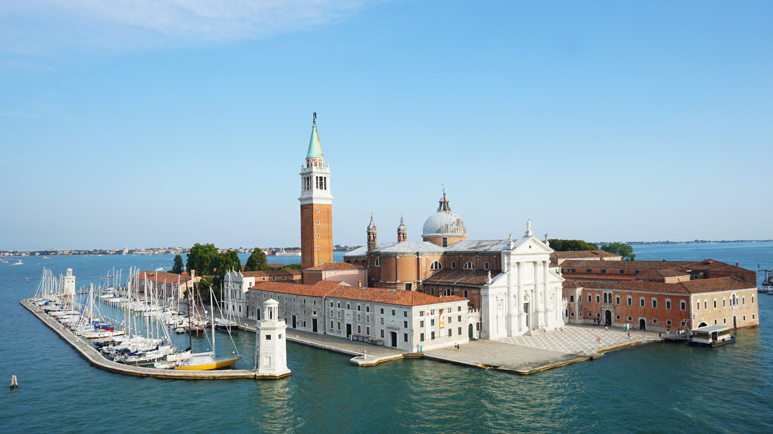 Leaving Venice at the start of the cruise