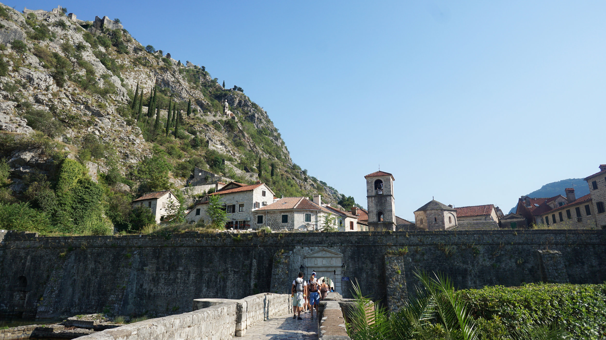 Post hike heading back into the walled city