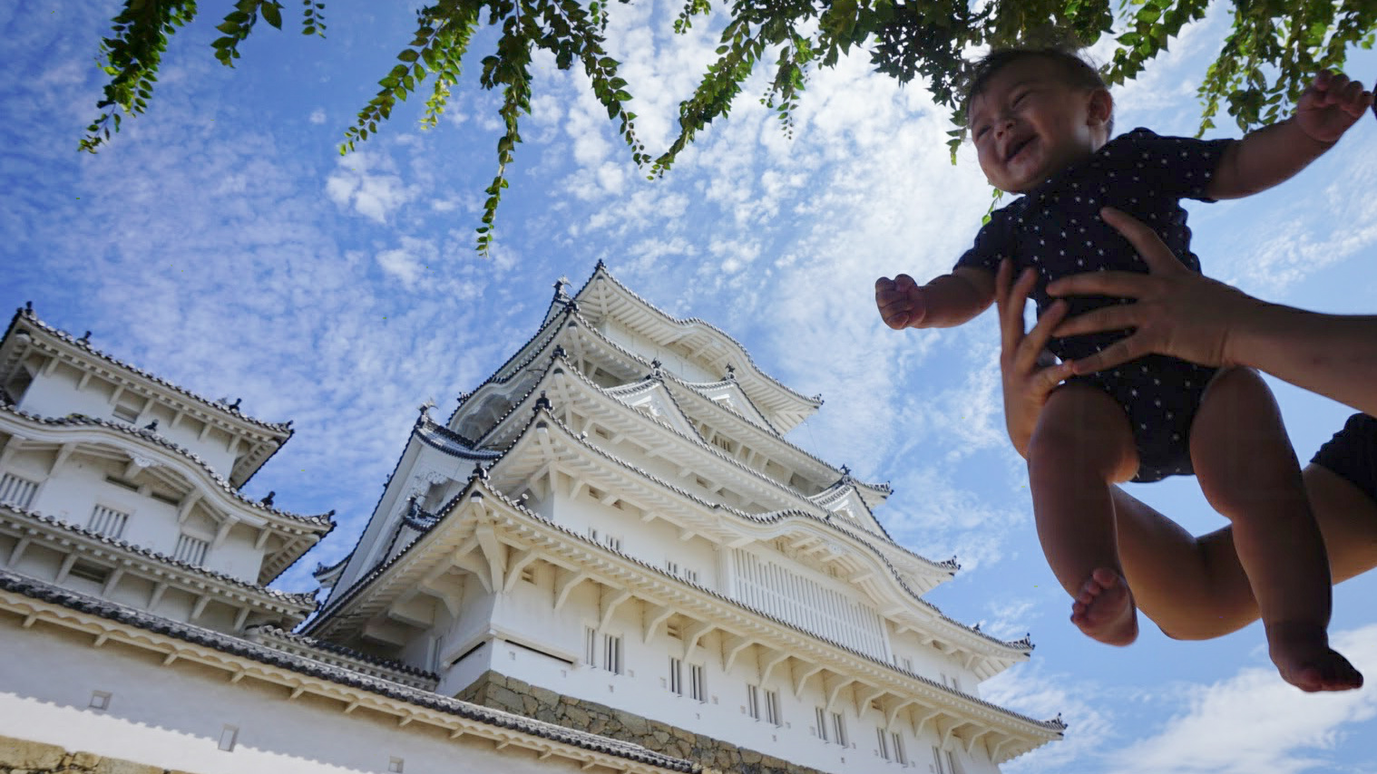 Elden (7 months old) on his first international trip to Japan