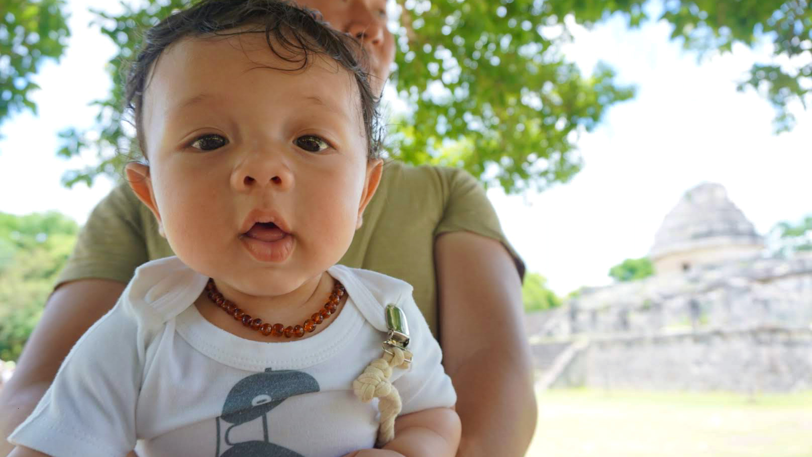 Orlo (4 months old) on his first international trip to Mexico
