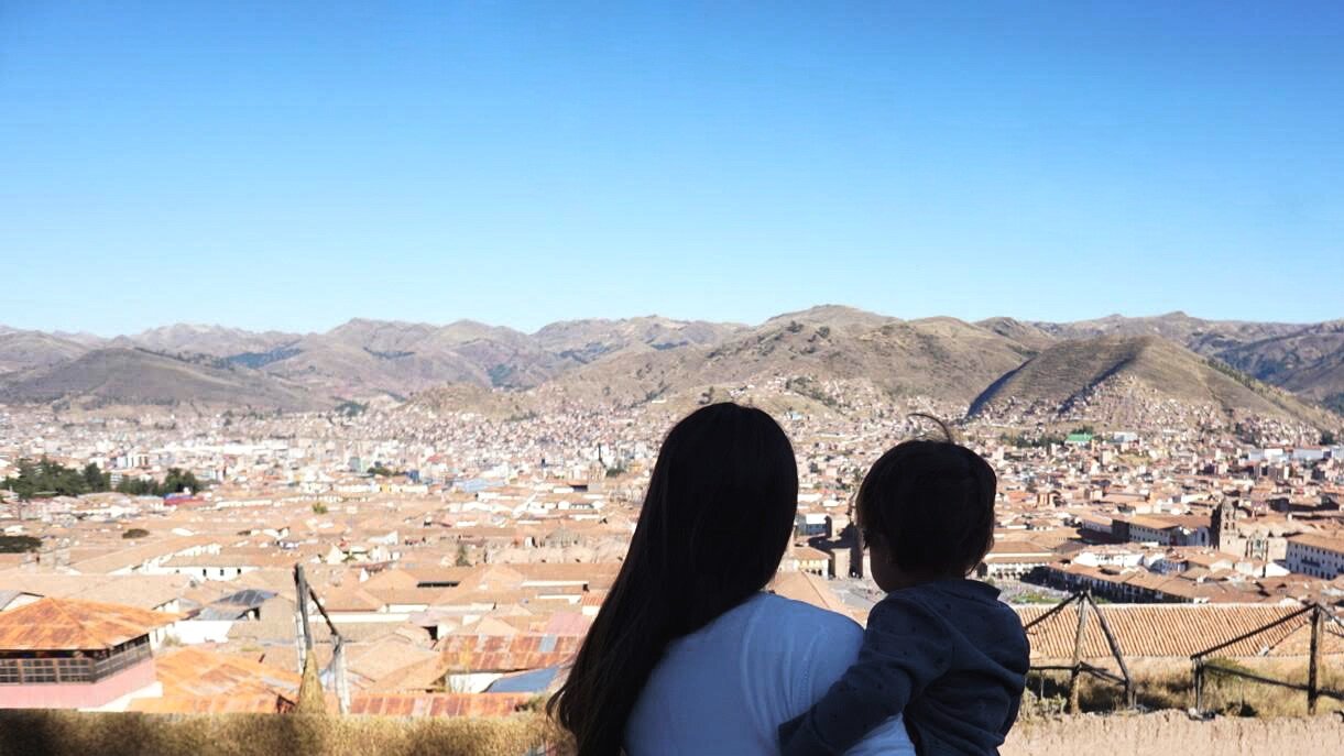 Checking out Cusco from San Cristobal Church
