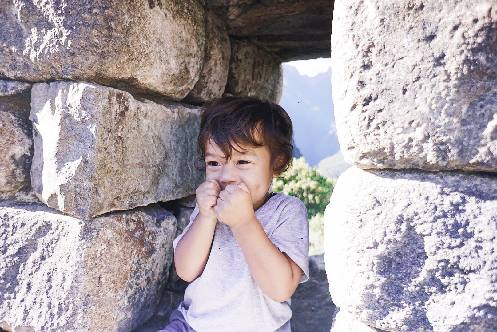 Elden’s super excited face, he wanted to sit in the window