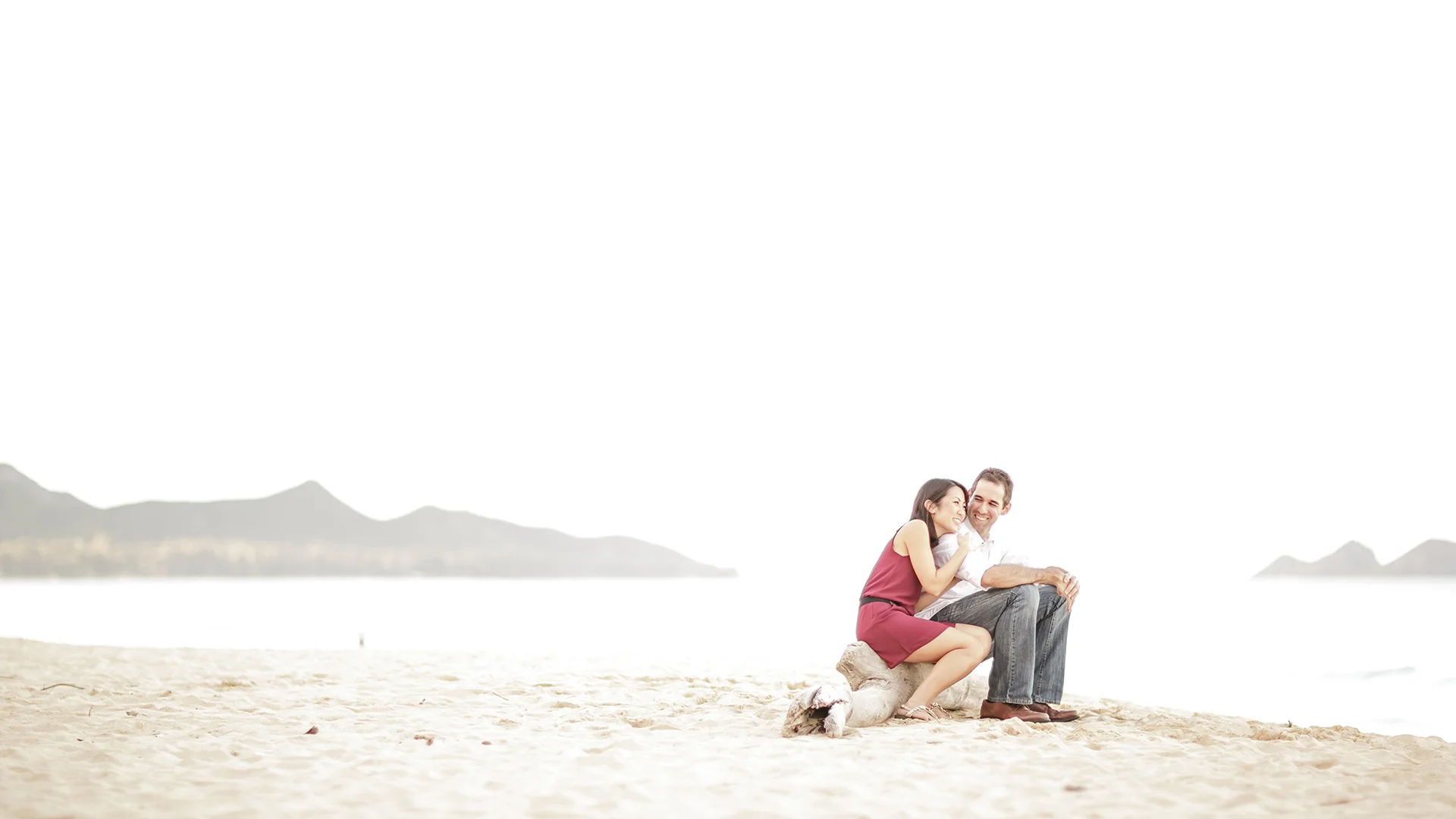 Engagement session at Sherwood Forest in Waimanalo, Hawaii.