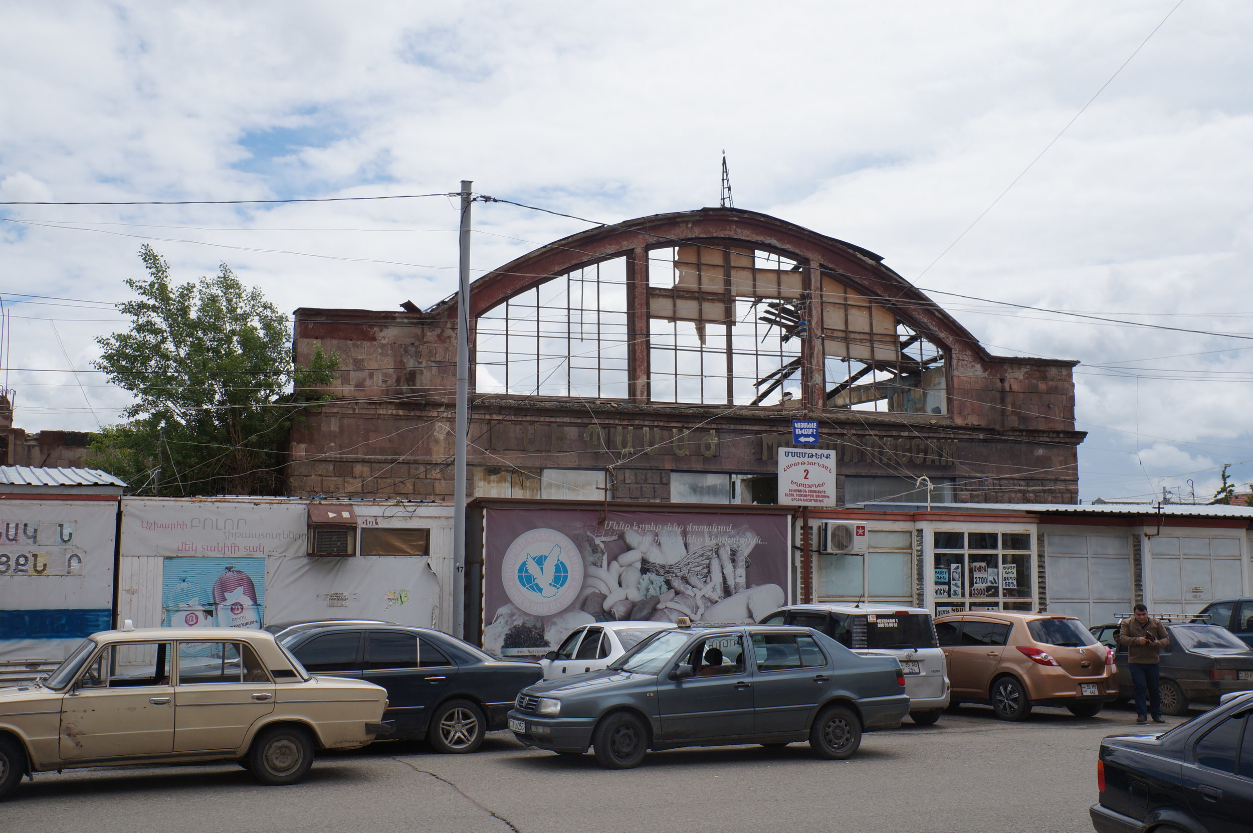 The old bazaar which was destroyed during the earthquake.