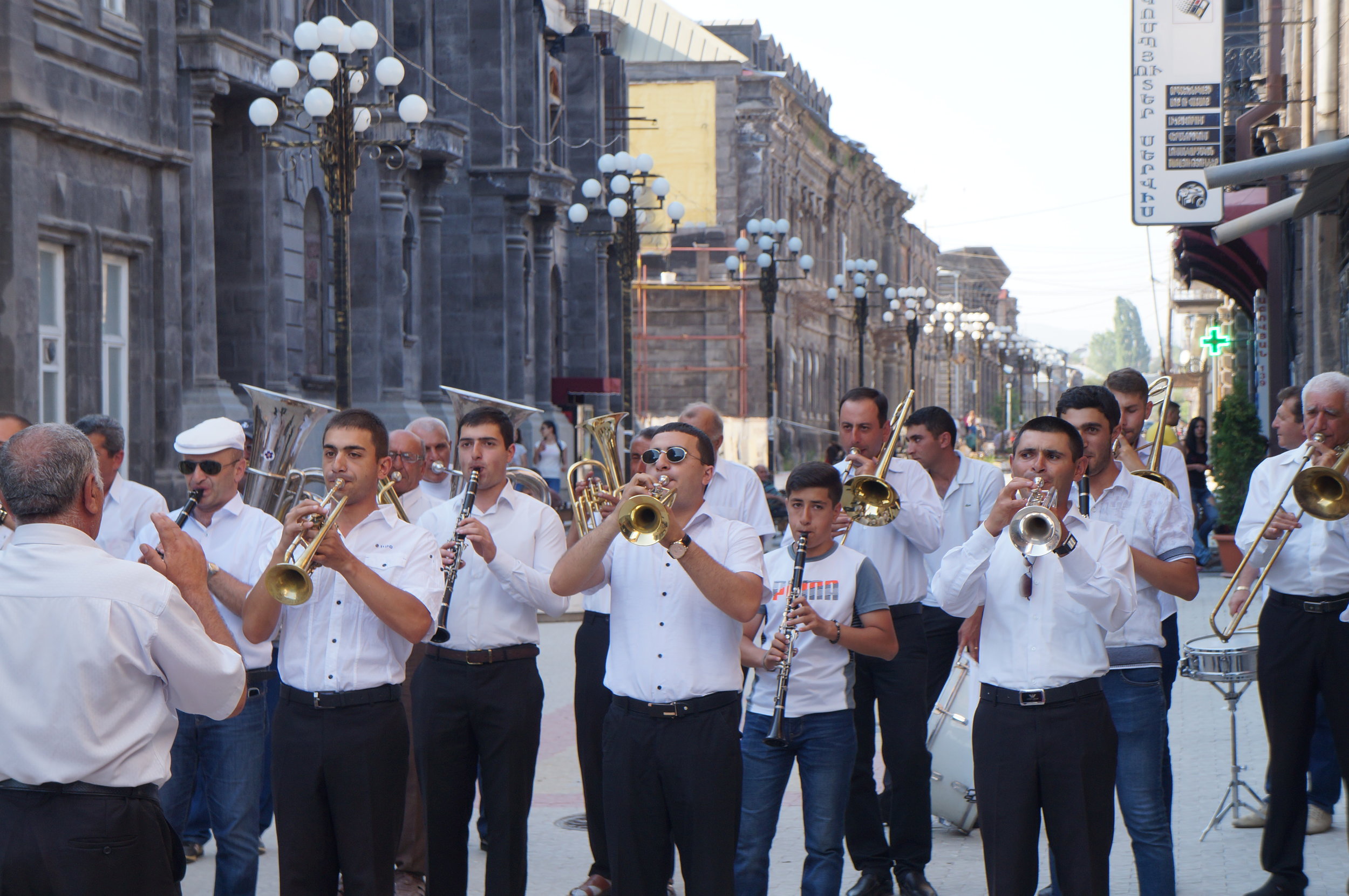 Musical performance for the Golden Apricot Film Festival in Gyumri.