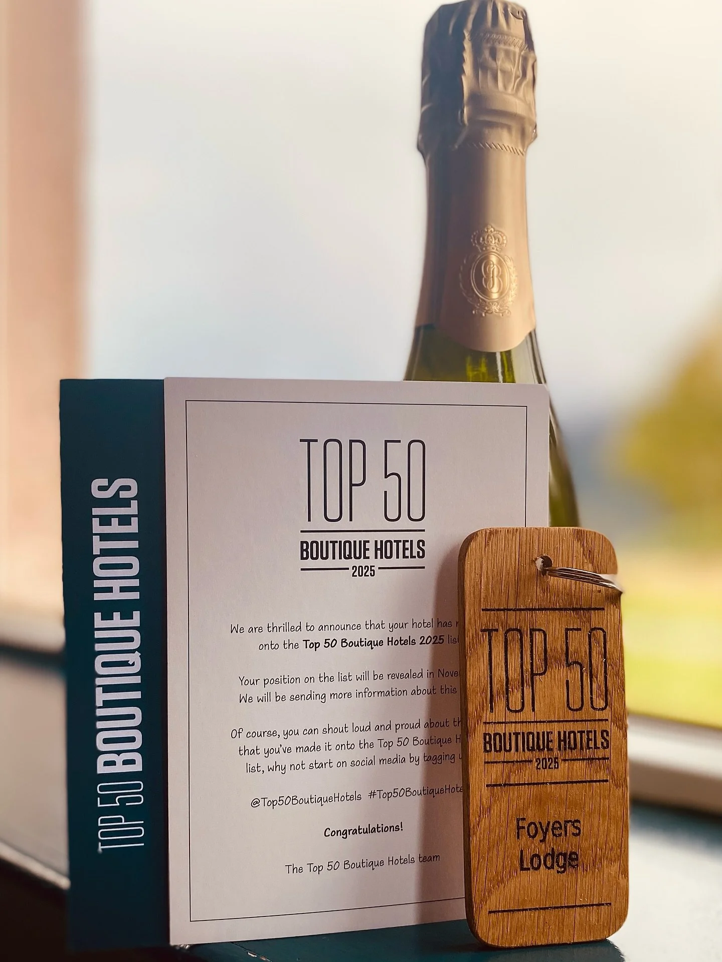 Having weathered Storm Amy and cleared up the aftermath …. we were delighted to receive this package in the post yesterday …. which can only mean we’ve made it onto the @50boutiquehotels list for 2025 - the fifth year in a row!