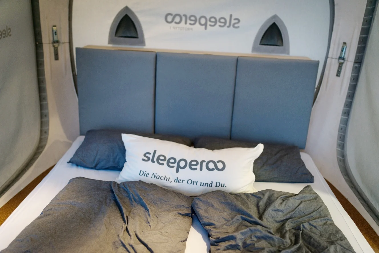 Das sleeperoo von innen: groß und gemütlich (Copyright: Axel Martens)