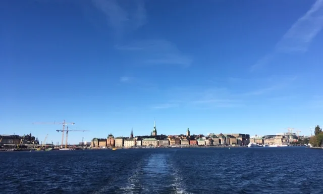 Das Stadtpanorama von Stockholm