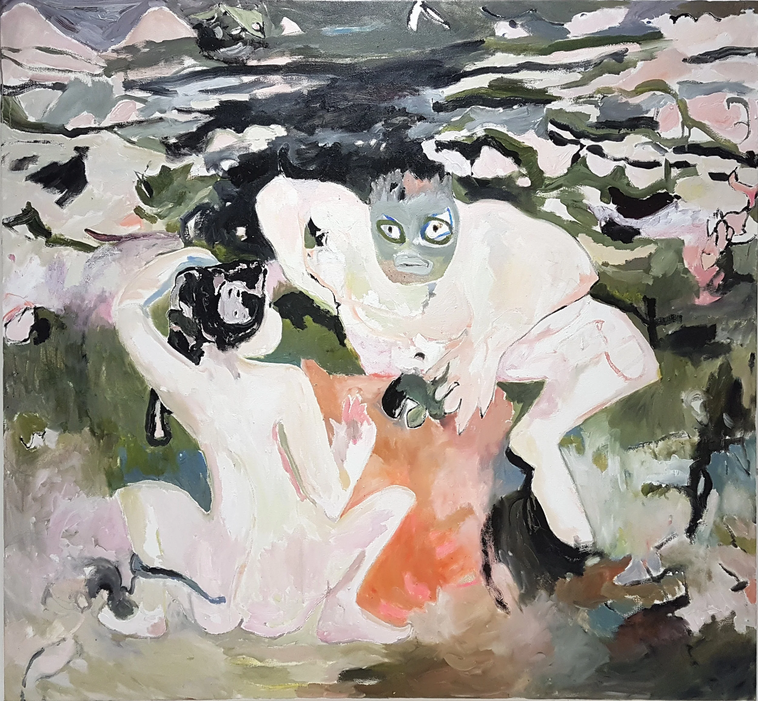 Sealife oil on canvas, 140 × 130 cm, 2017