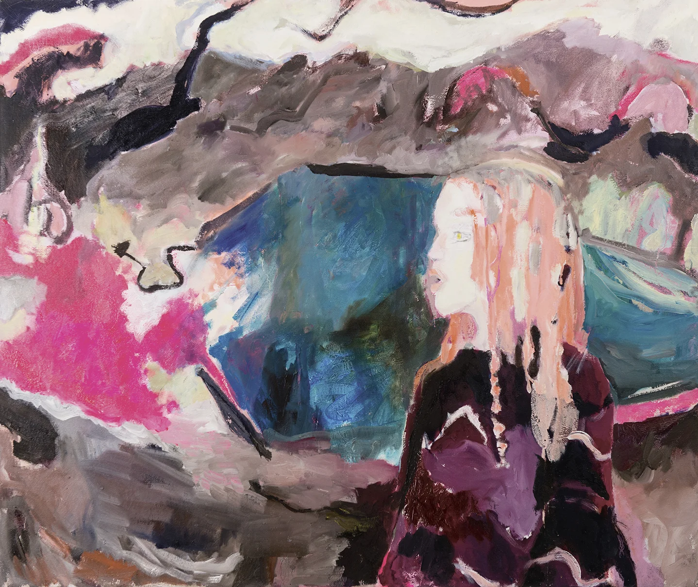 Lakeside oil on canvas 118 × 106 cm, 2017