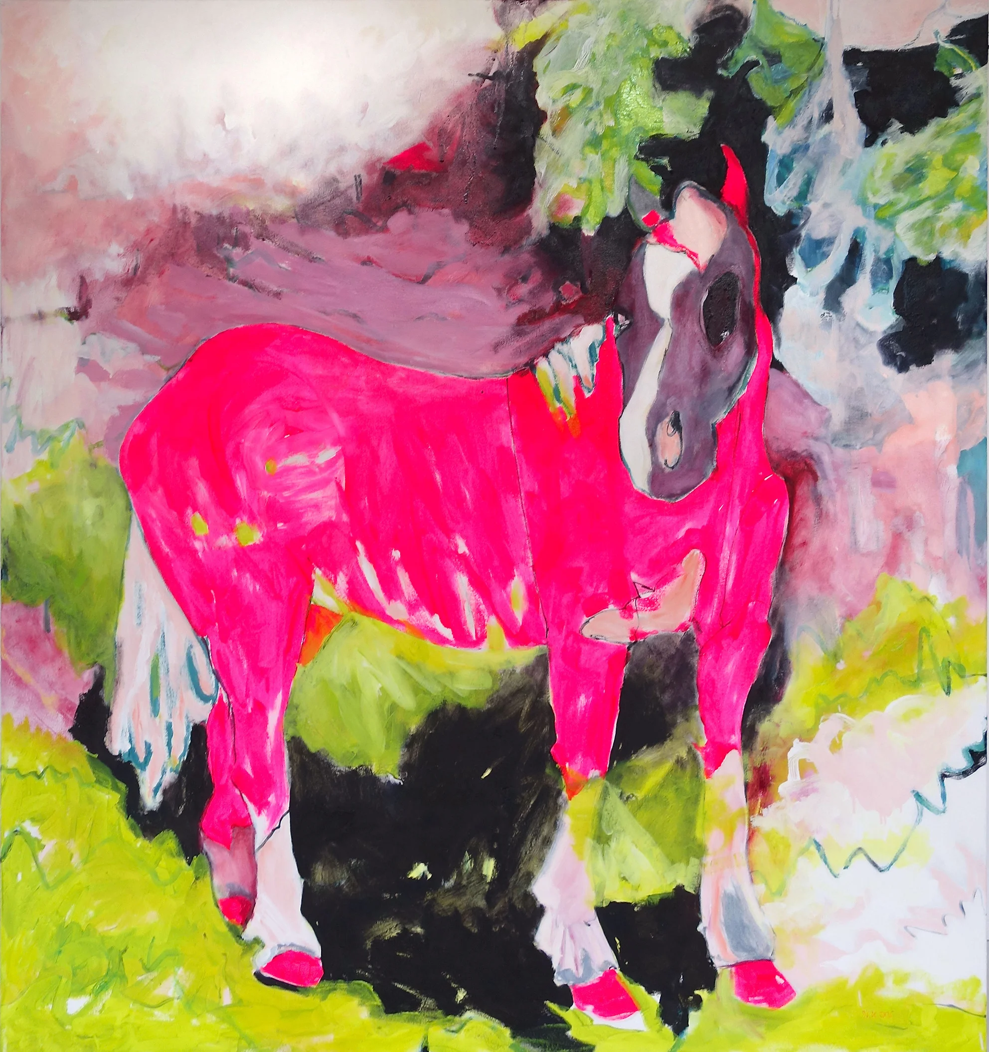 Pink Pony oil on canavas 130 x 140 cm, 2016