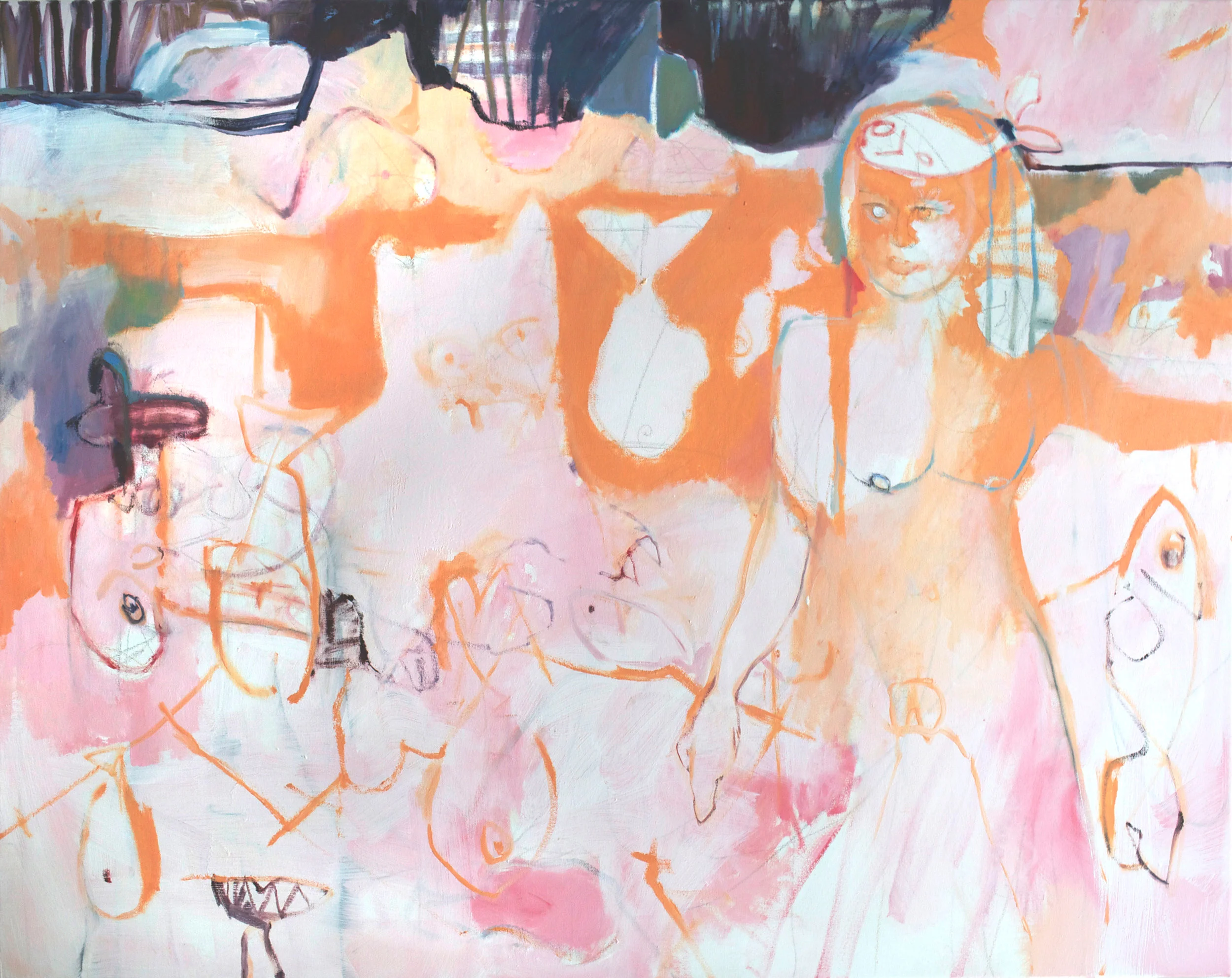 Time Traveller oil on canvas, 140 x 120 cm, 2019