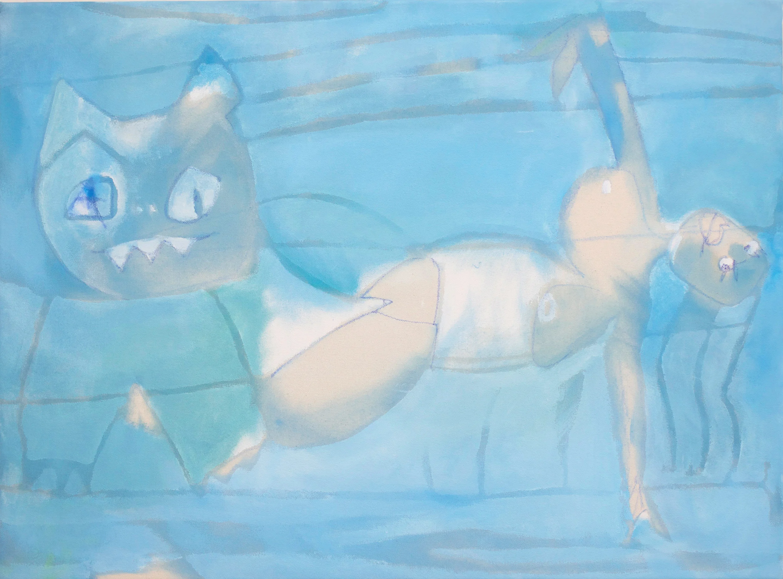 Laying Nude oil on canvas, 81 x 61 cm, 2019