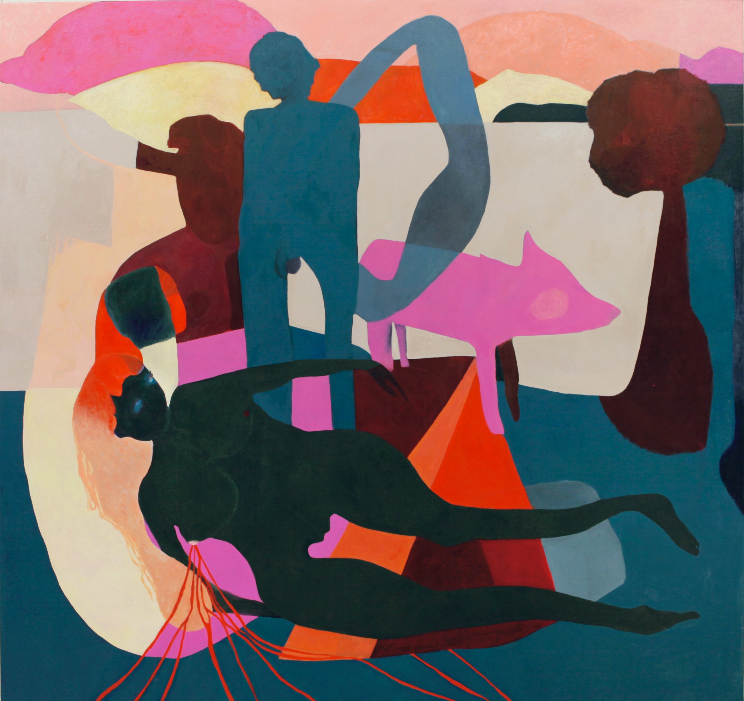  melody, oil on canvas, 170 × 180 cm  