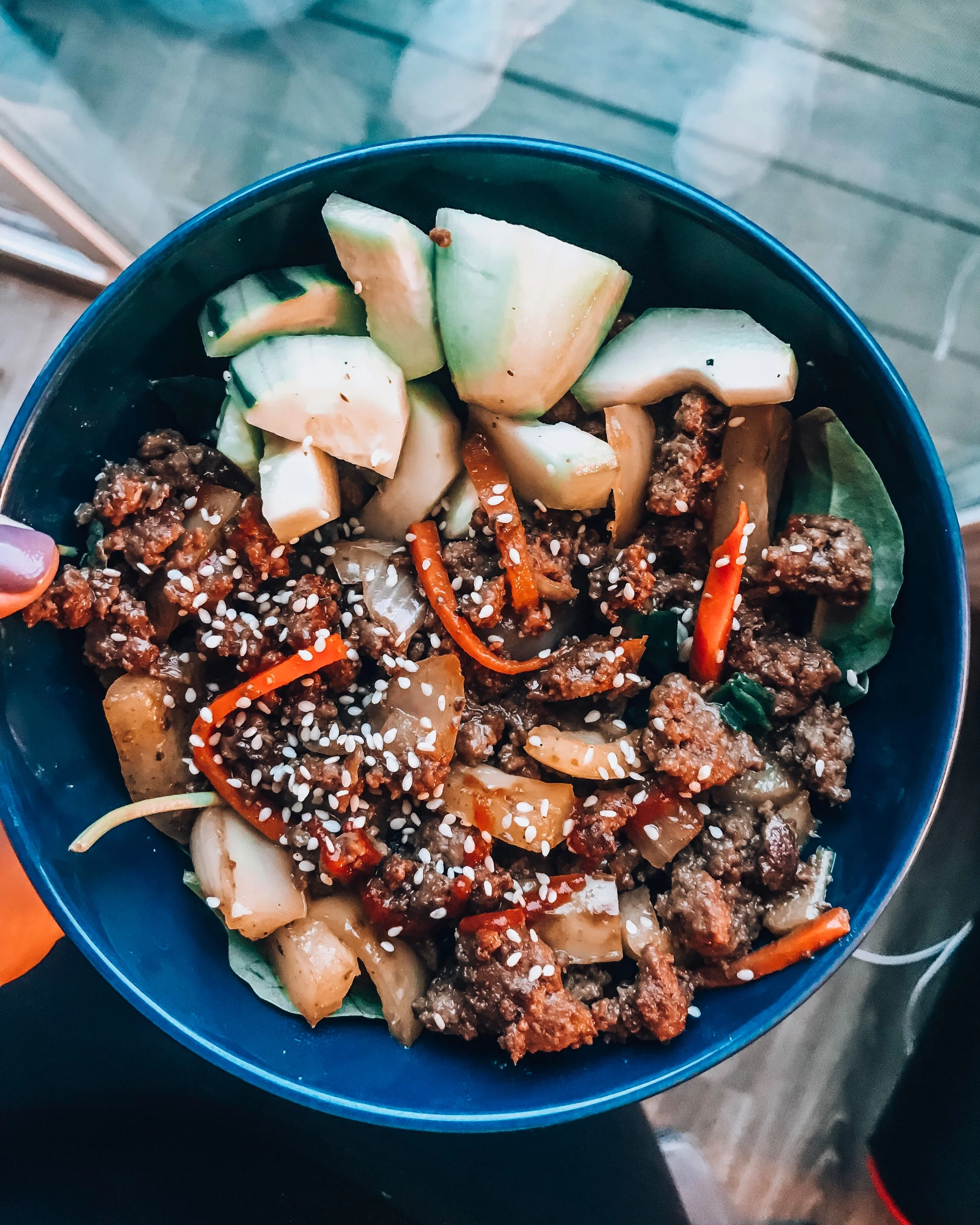 Asian Inspired Beef Bowl