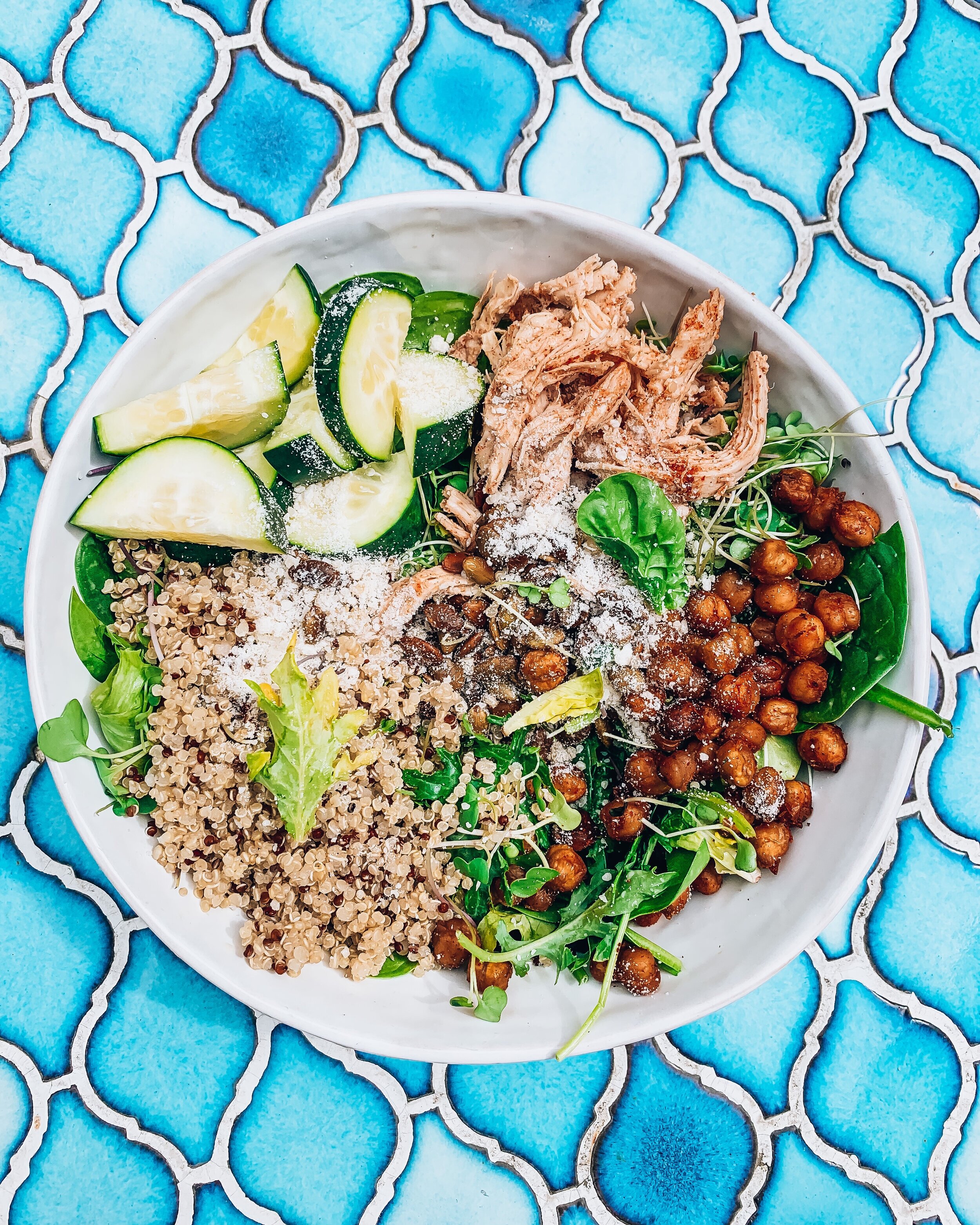Chicken Chickpea Buddha Bowl