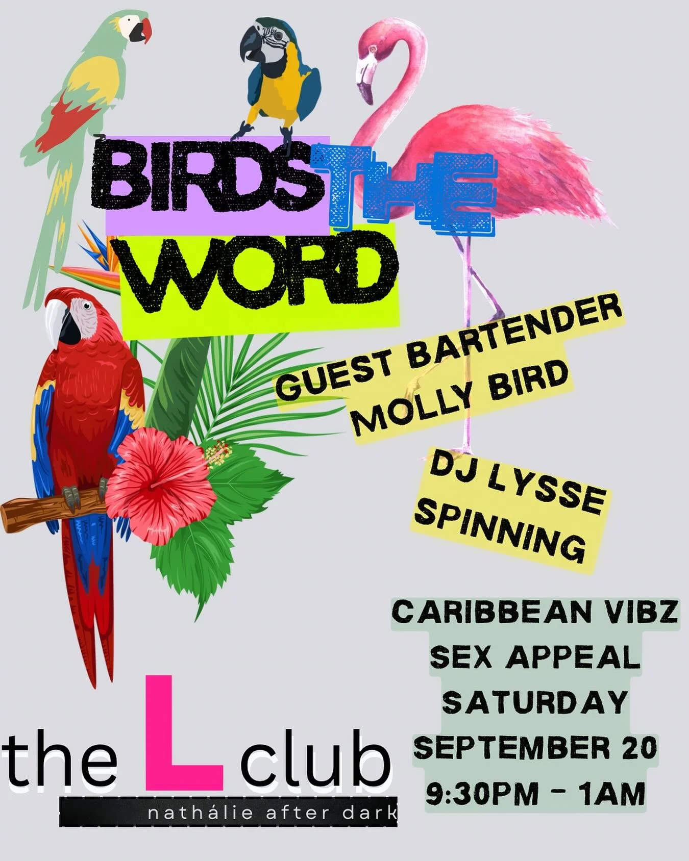 The L Club is BACK after  our short August break &amp; we're kicking off this Fall season with some energy to keep us all feeling these last bits of the summer sunshine ☀️ 

STARtender @mollbirdbirdbird is on deck to line up your glasses with tropica
