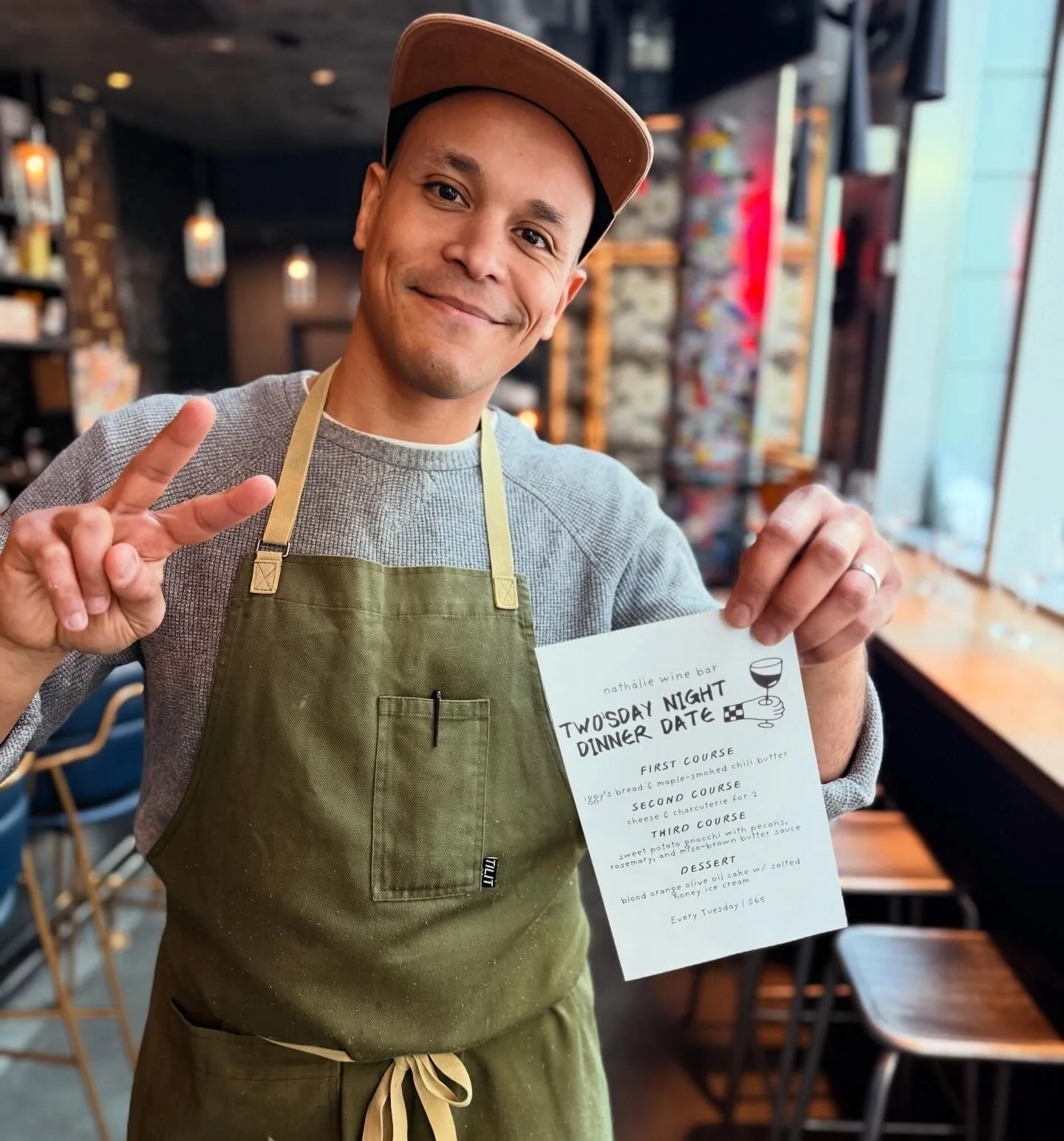 .
Two'sday night dinner starts NOW!
Every Tuesday night 
A four course menu for✌🏼 for $65 
You can't  get any better than this!!!! 

#twosdaynightdinner #nath&aacute;liewinebar #ticktick #BOOM💥