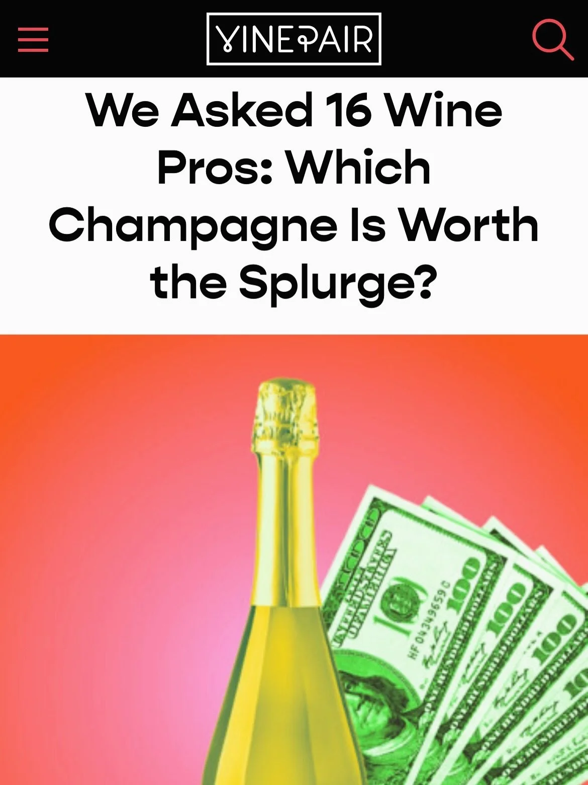Still looking for the perfect NYE champagne? We&rsquo;ve got you covered! Come taste @orangeisthenewrose_&rsquo;s recommendation for @vinepair. 🥂
.
Open til 6:30 tonight and tomorrow for the Rabbit Rabbit NYE party from 6pm-9pm. Tickets available on