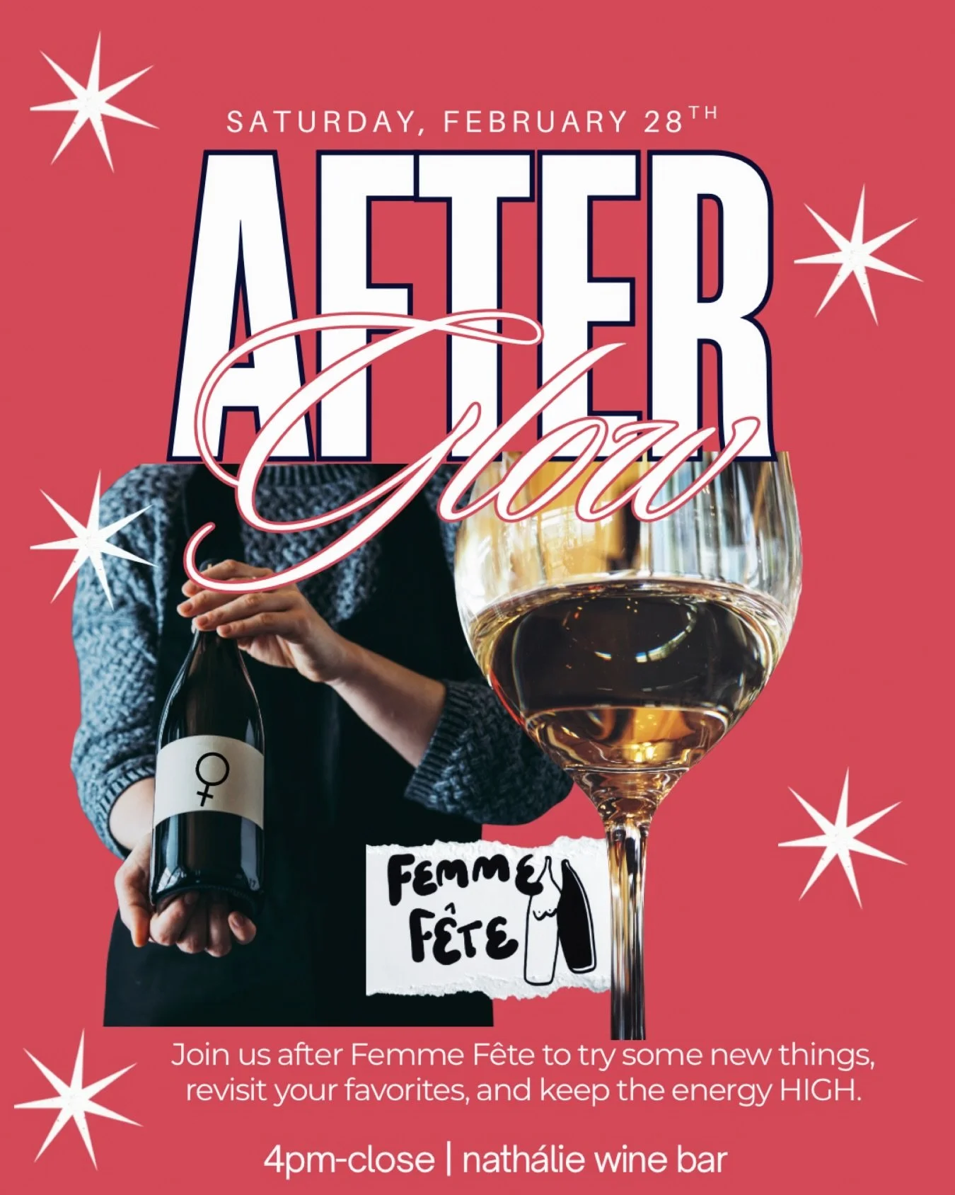 Sad you missed tickets to @femmefeteboston ? 🥺Made it to the festival but want a place to keep the vibe up and wait for the after party? 👀 Can&rsquo;t get enough natural, female-made wine? 🧃 We&rsquo;ve got you COVERED. 🤓🍷
.
@nathaliewinebar is 