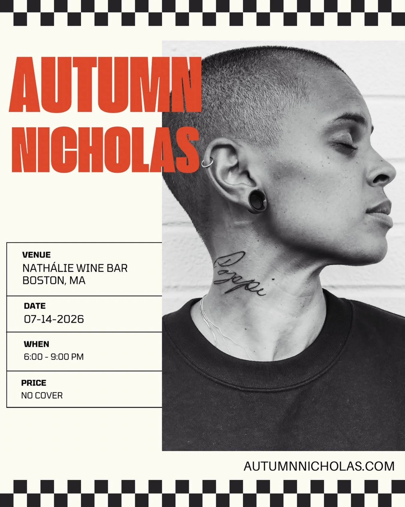 .
🚨 🚨B. O. S. T. O. N. 🚨🚨

We are legitimately hyperventilating with excitement over  this one! 😮&zwj;💨 😮&zwj;💨

 Having recently toured with the great @brandicarlile  we are welcoming the voice of @autumnnicholas to Brookline Ave tomorrow ni